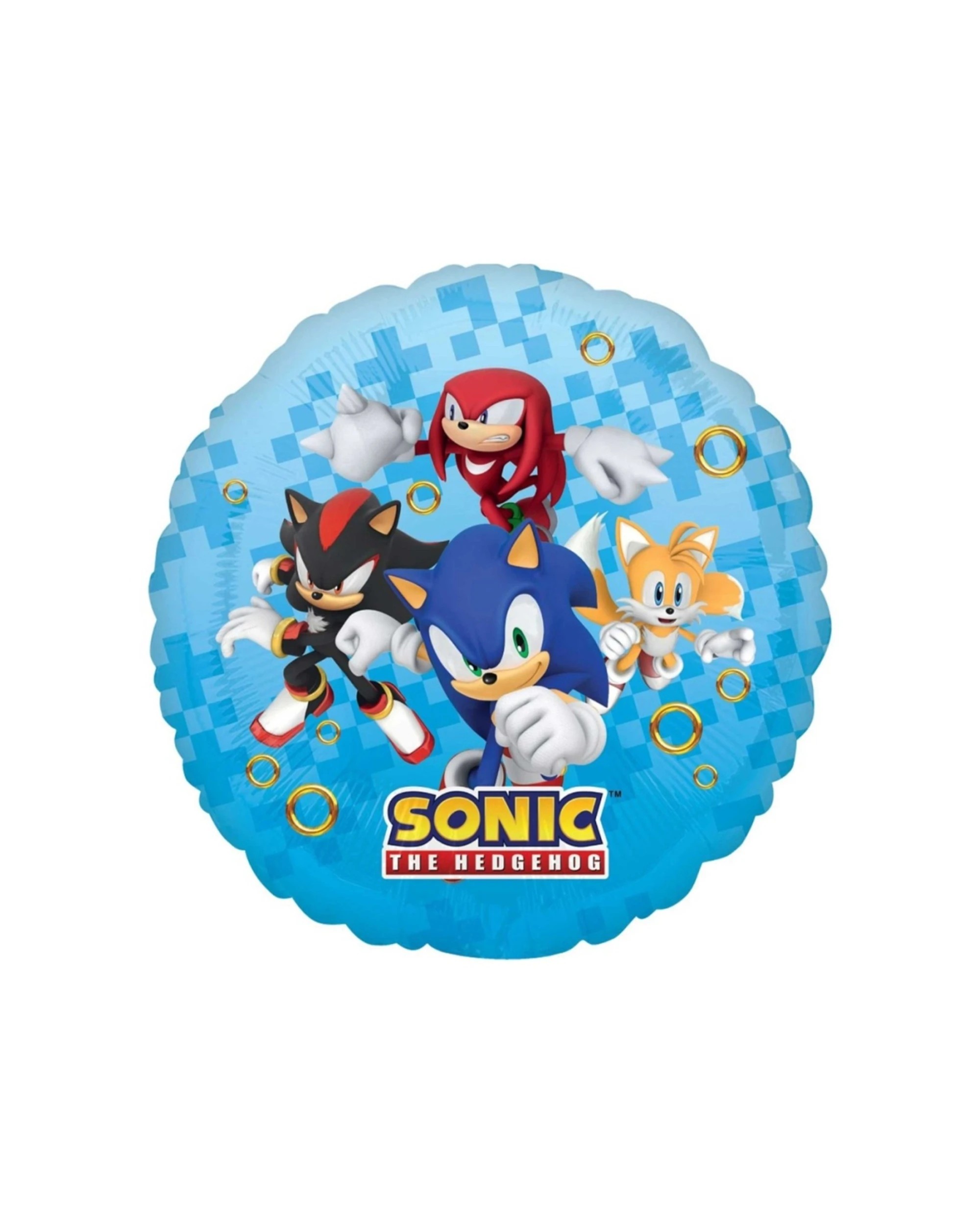 1 Anagram Foil Balloon Event Decoration Sonic Excludes Helium 18 Inch - Blue, 1 of 1