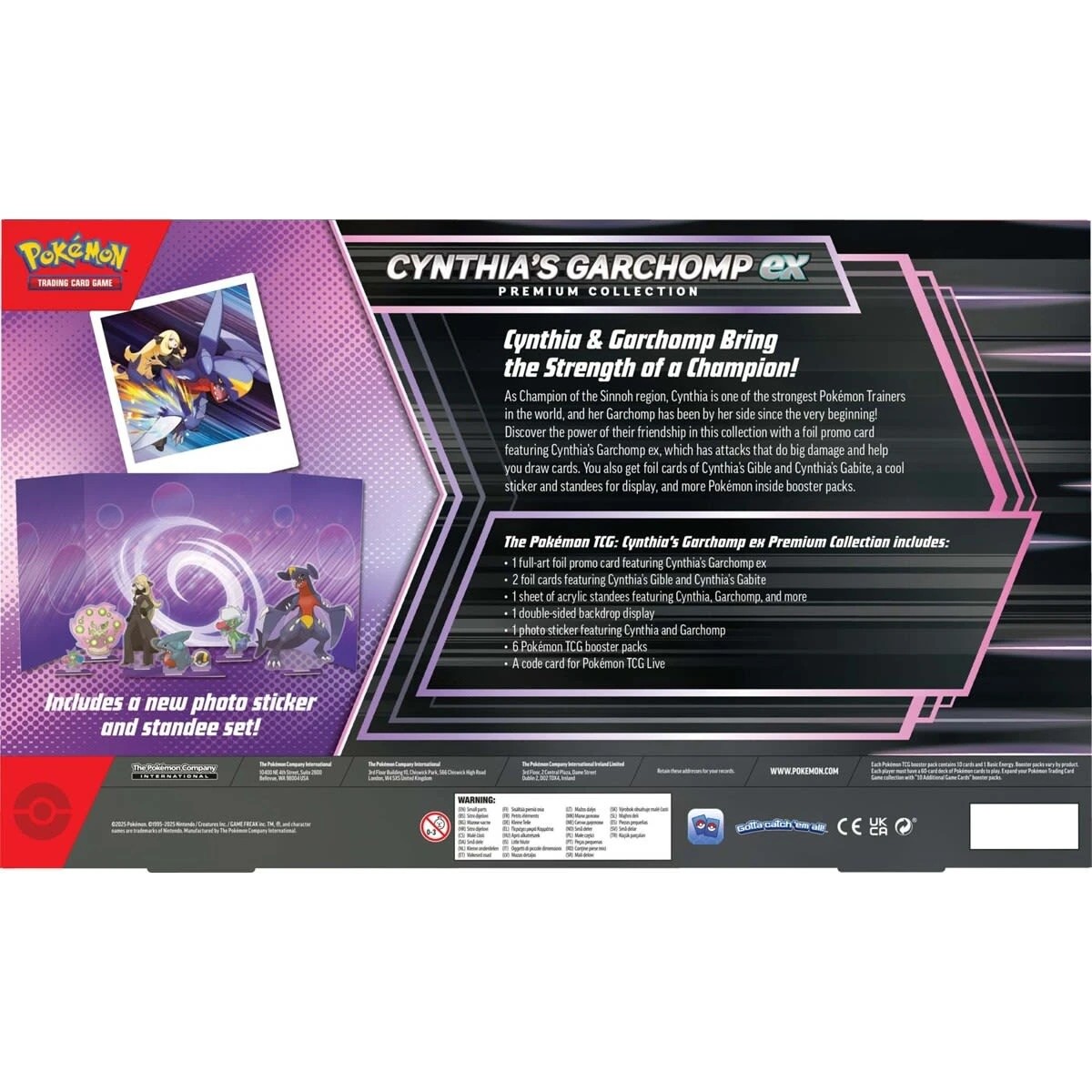 3 Pokemon Trading Card Game: Cynthia's Garchomp ex Premium Collection, 3 of 5