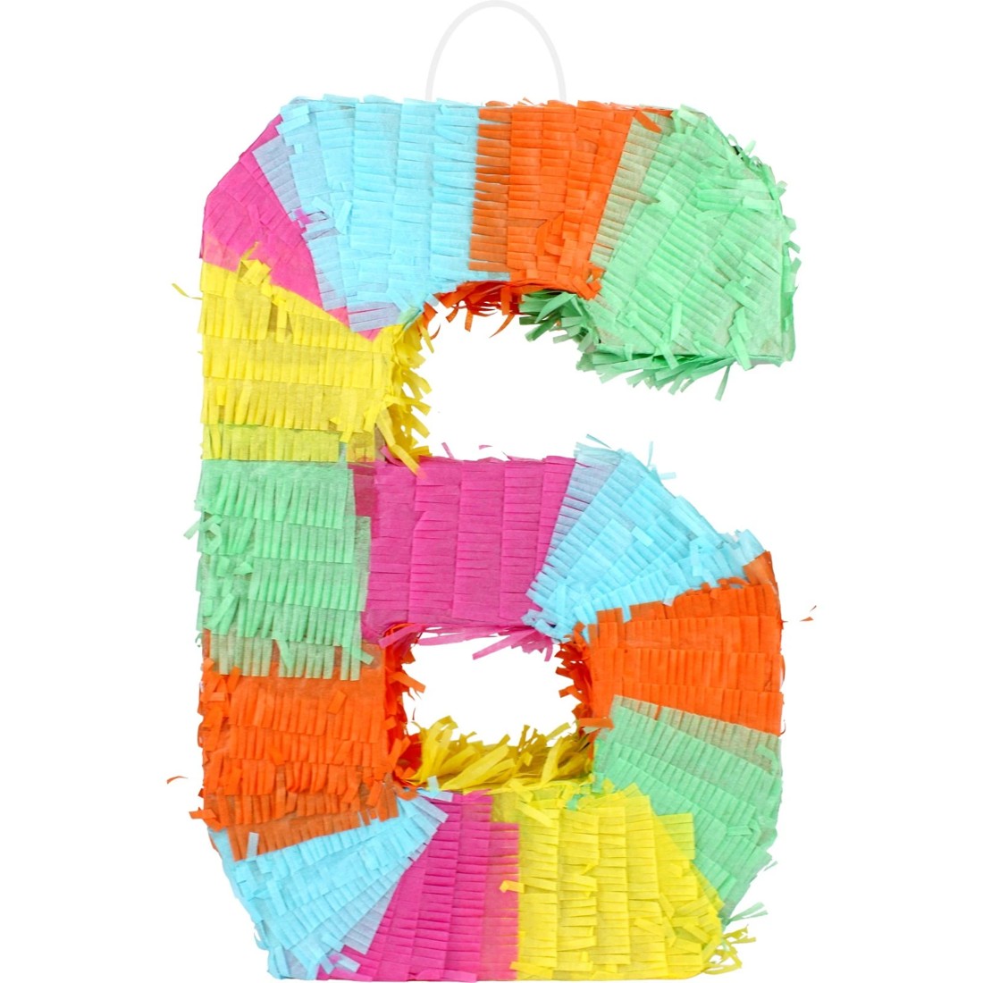 1 Party Maker Rainbow Number 6 Pinata, 1 of 1