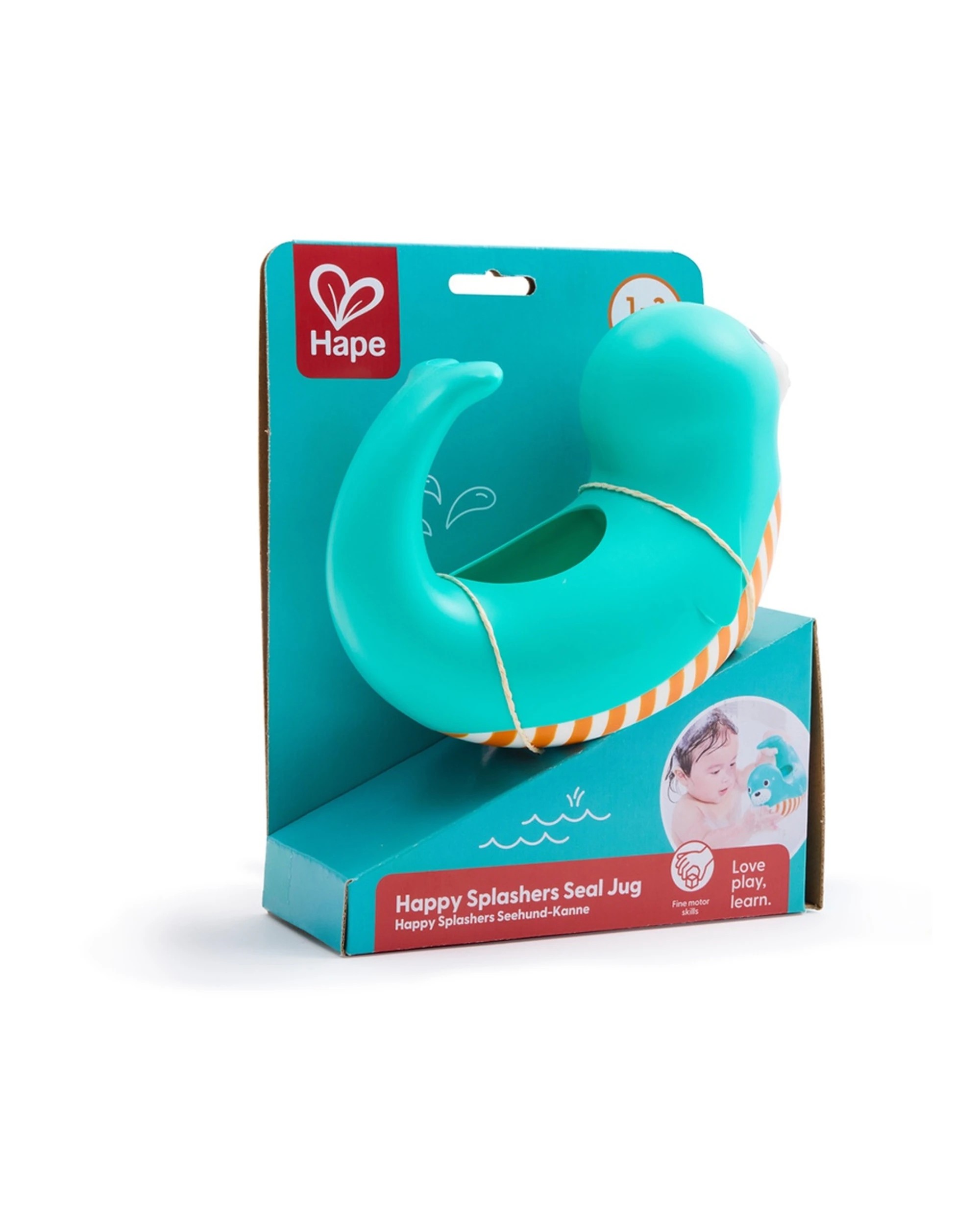 2 Hape Happy Splashers Seal Jug Water Play Toy Activity Kids - Multi, 2 of 4