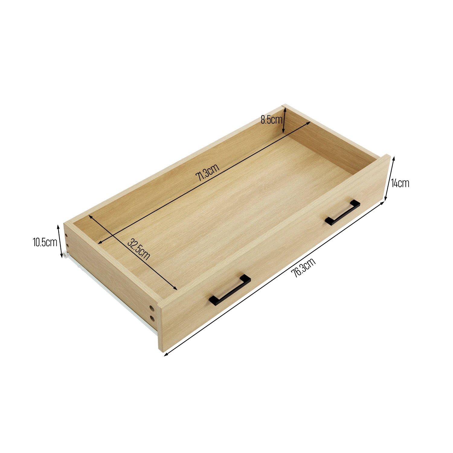 10 Kodu Wardrobe 2 Doors 2 Drawers - Natural, 10 of 10