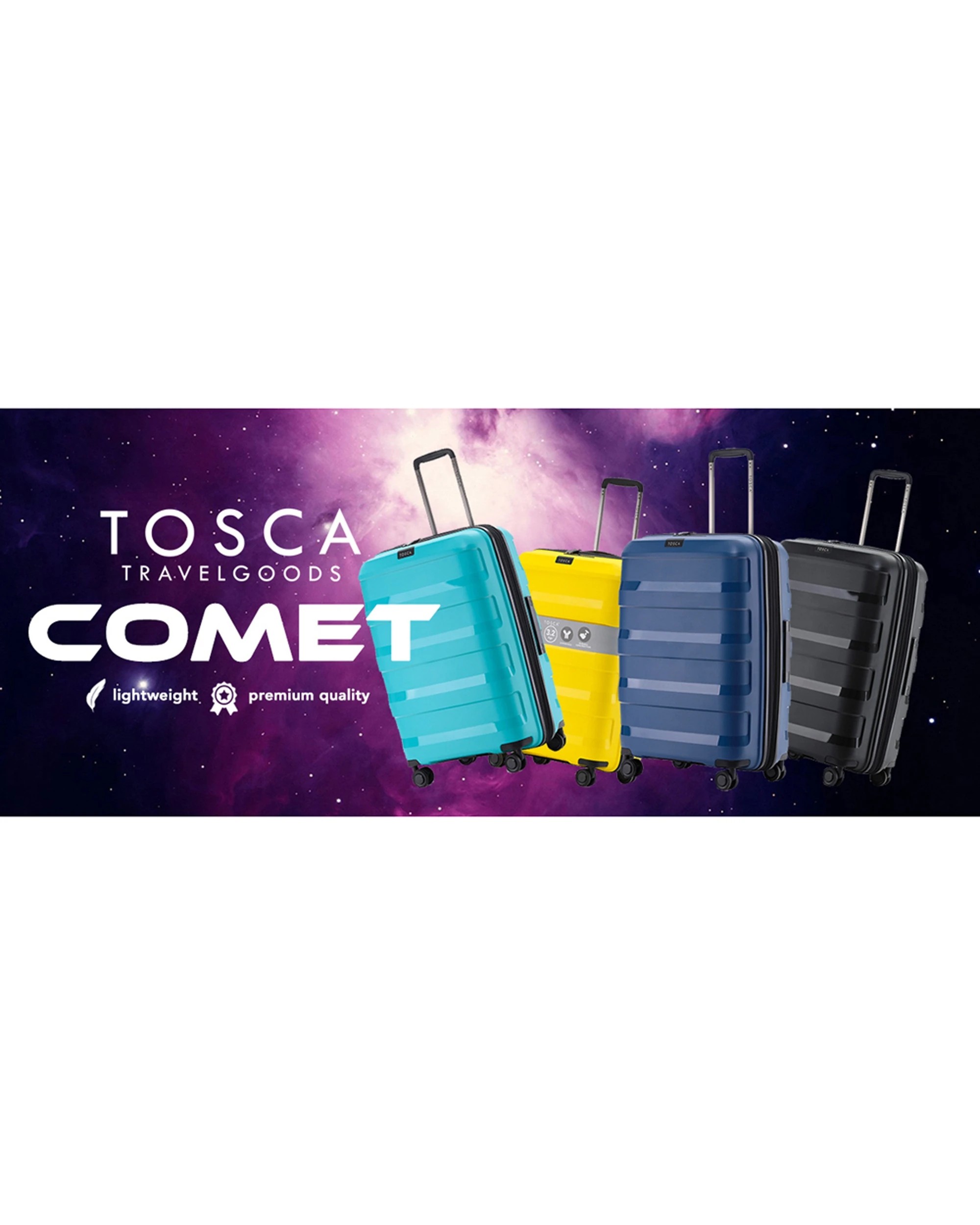 5 Tosca Comet Pp 20" Cabin Trolley Travel Suitcase Luggage - Blue, 5 of 5