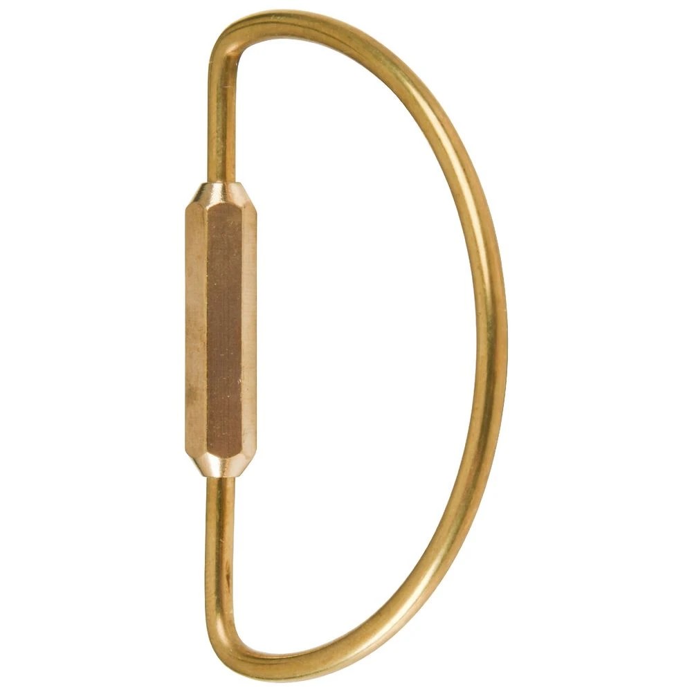 4 Otto D-Shaped Key Holder Gold, 4 of 4