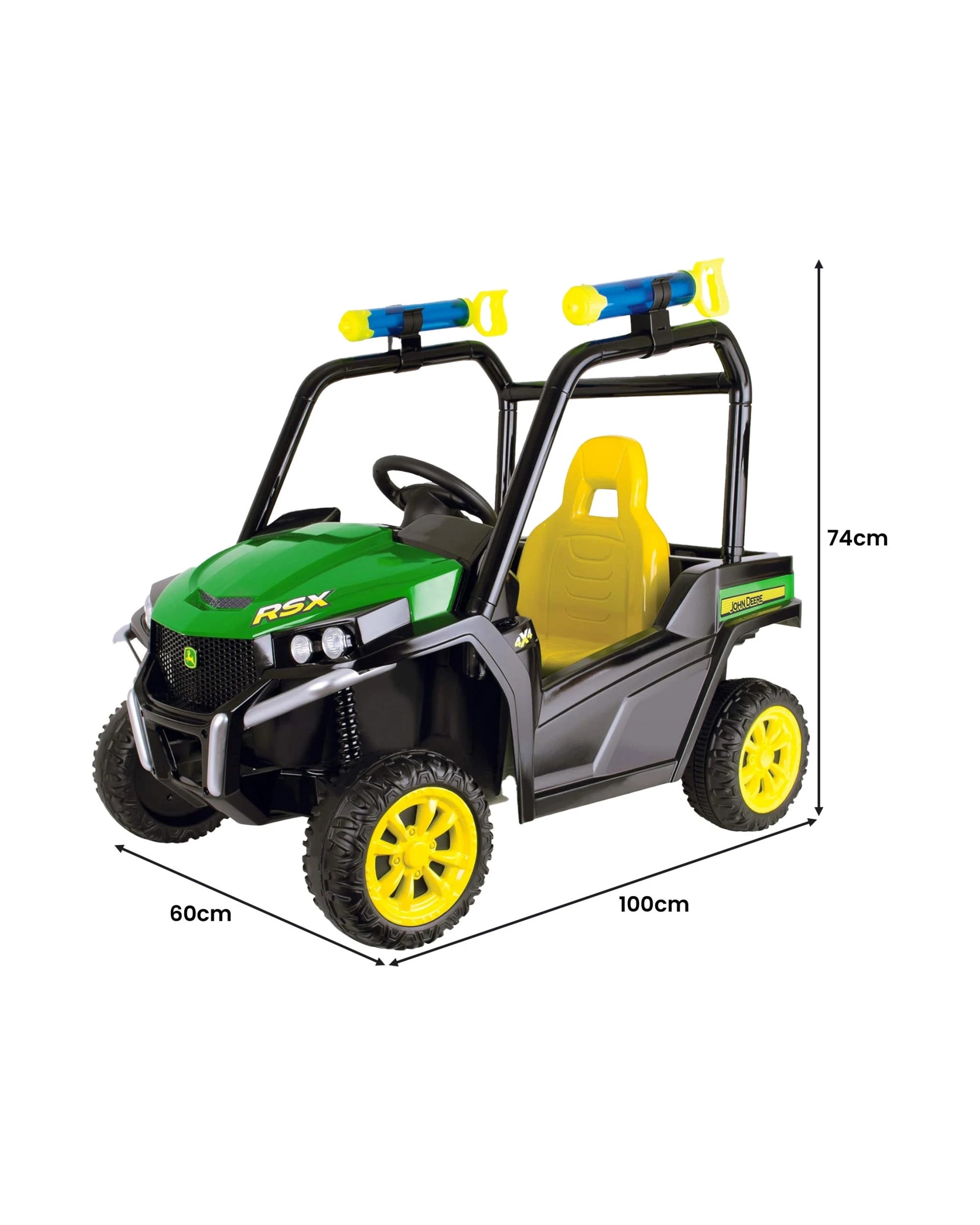 3 Kahuna John Deere RSX Gator Battery Operated 1-Seater Kids Ride-On Car with Water Bazookas - Assorted, 3 of 4