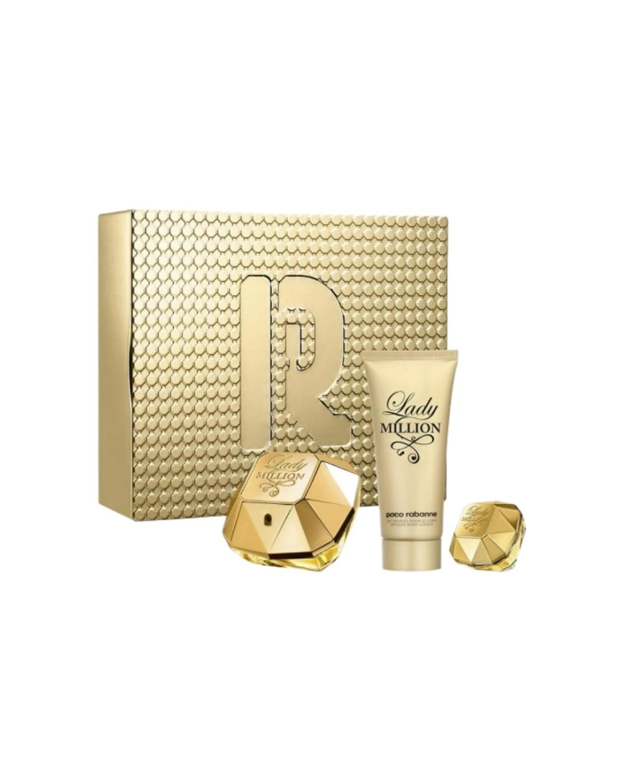 1 Paco Rabanne Lady Million 3 Piece 80ml Eau De Parfum, 1 of 1