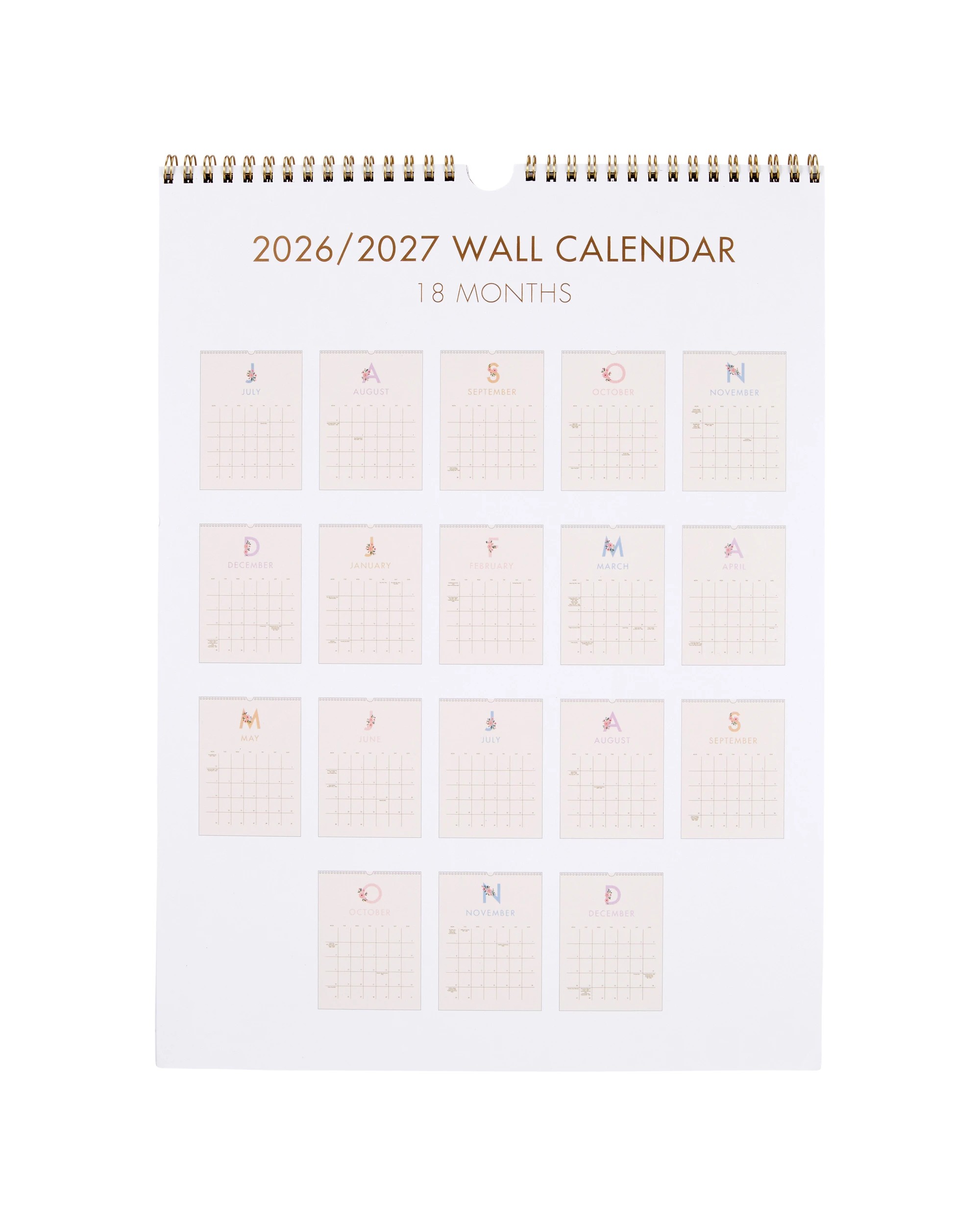 4 26/27 Wall Calendar - Floral, 4 of 5