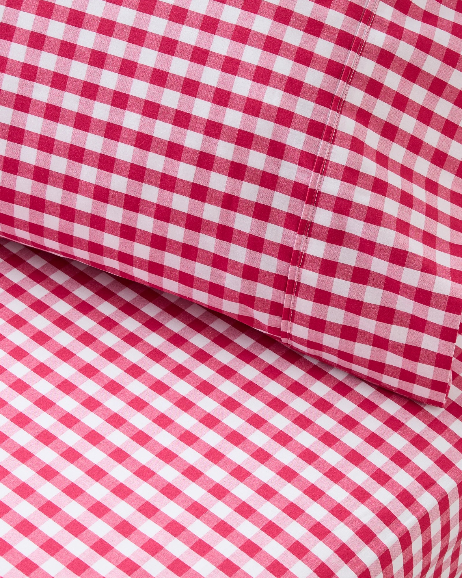 2 Target Australian Cotton Gingham Mix & Match Pillowcases 2 Pack
 - Queen Bed
 - Pink, 2 of 2