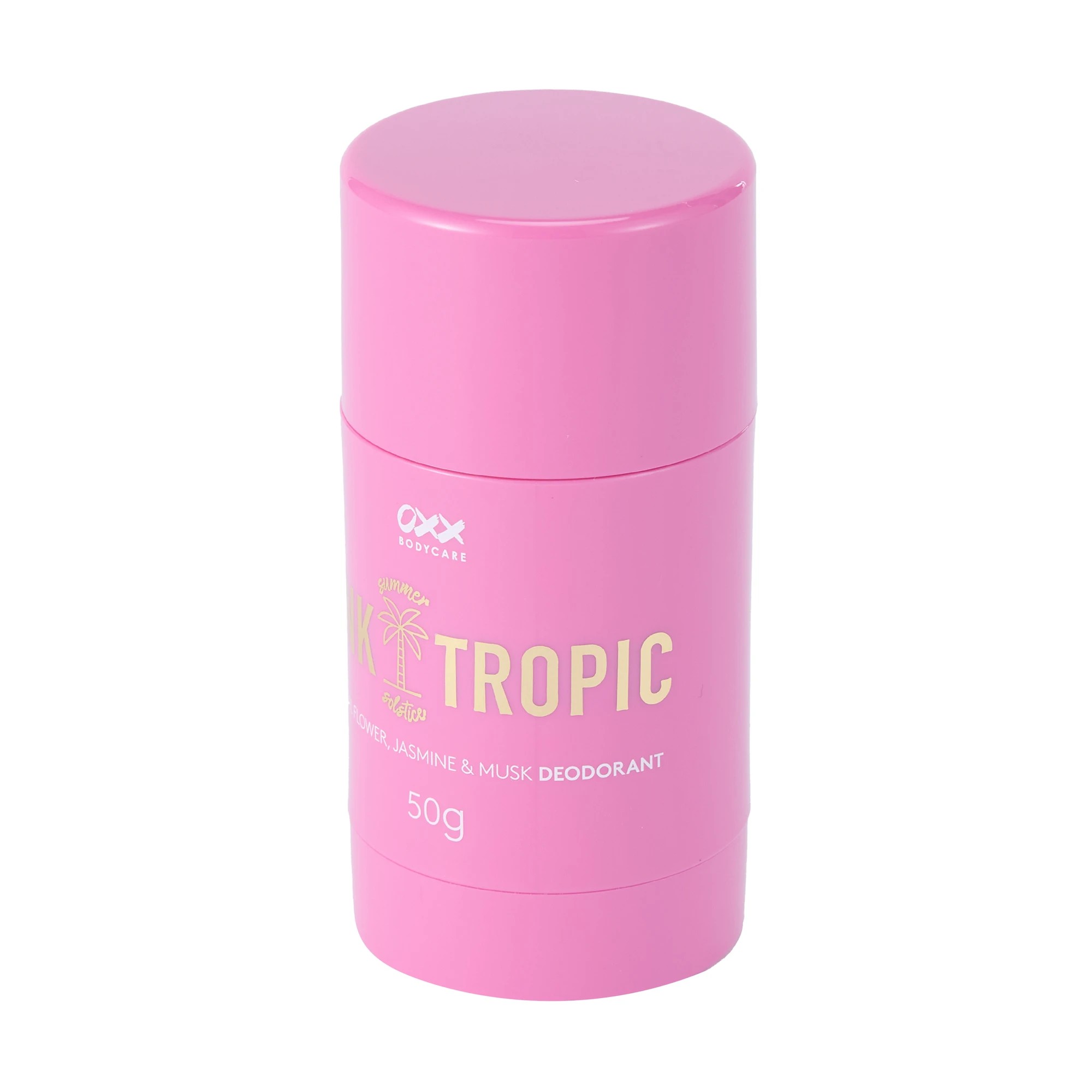 2 OXX Bodycare Pink Tropic Summer Solstice Deodorant 50g - Tropical Flower, Jasmine and Musk Scent, 2 of 5