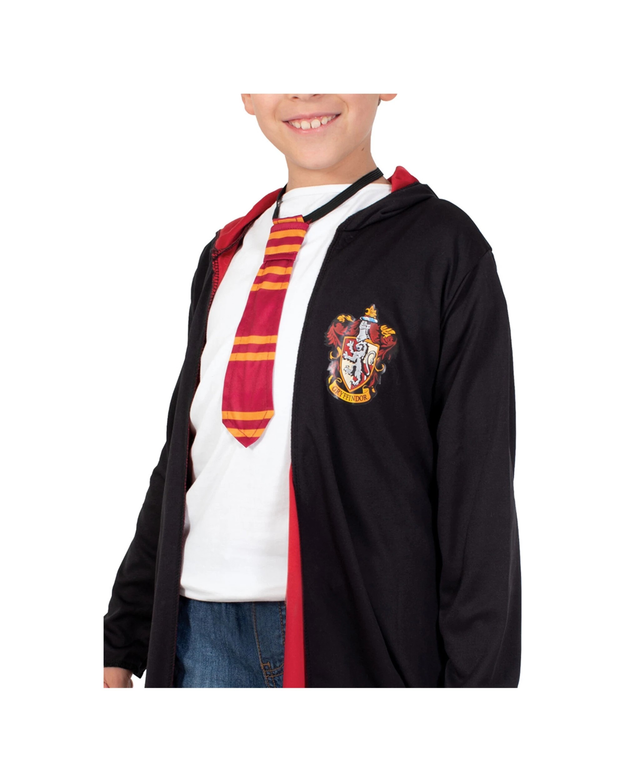 2 Harry Potter Hooded Robe And Tie Kids Costume Dress Up Party Halloween Size 7-8y
 - Black, 2 of 3