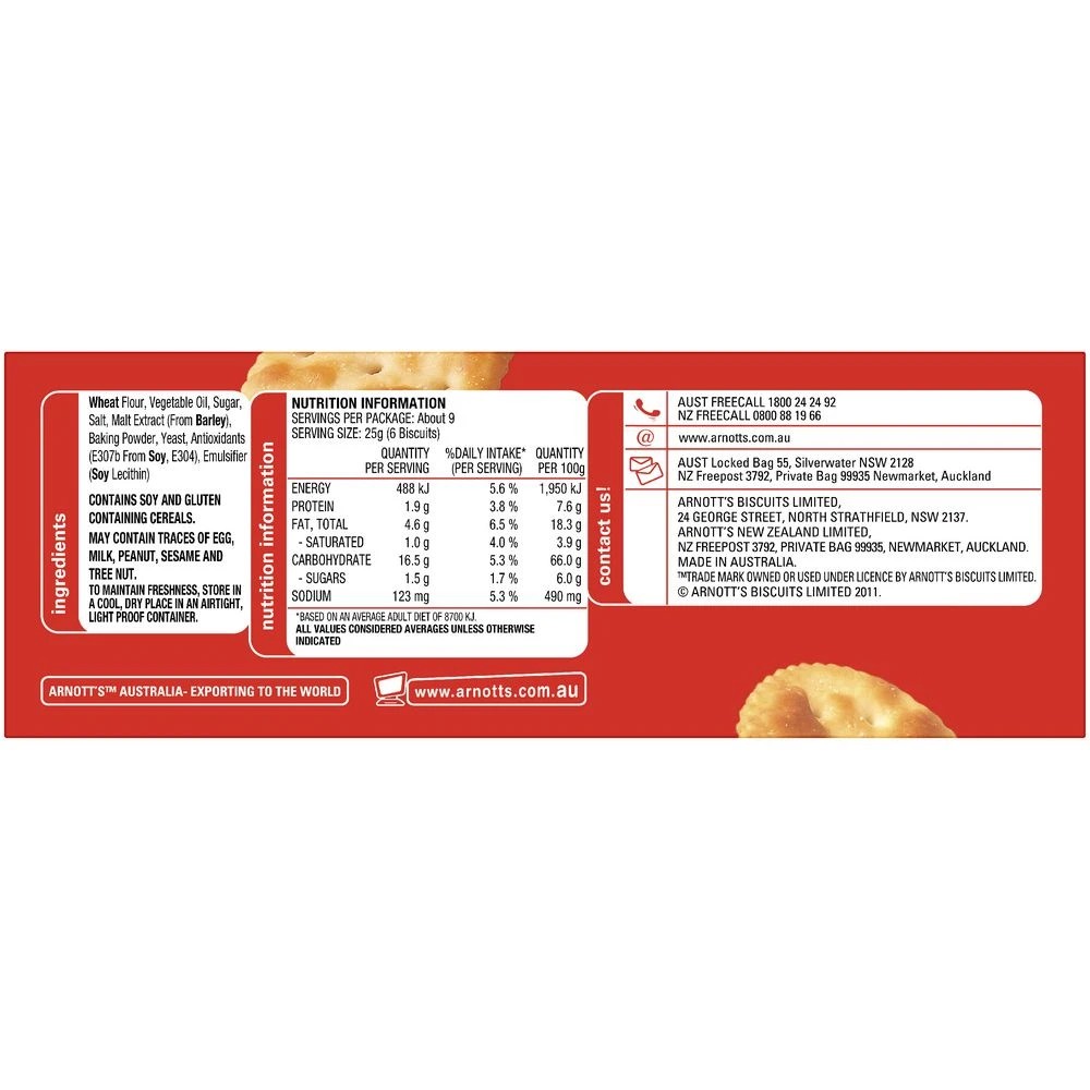 3 Arnott's Jatz Original 225g, 3 of 4