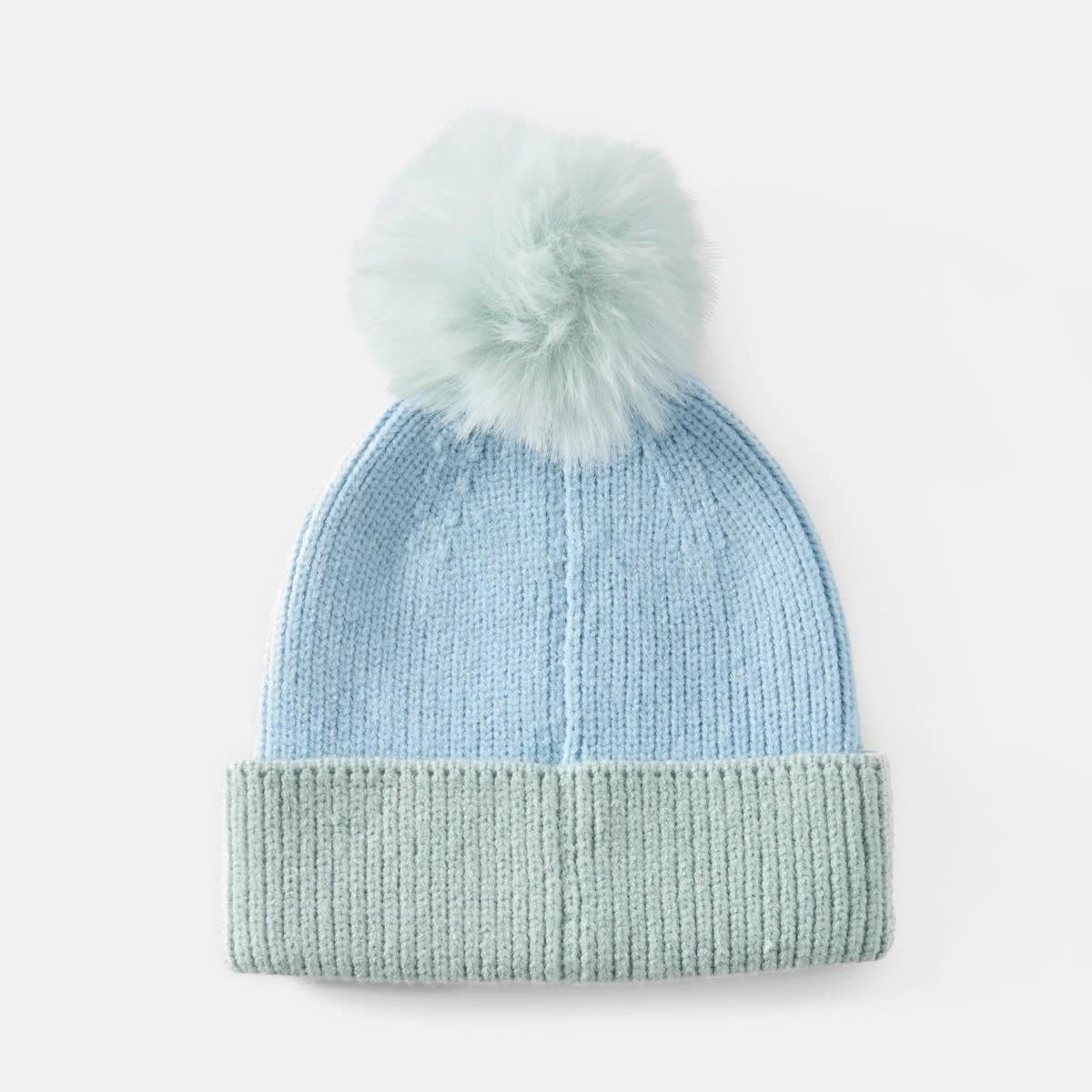 2 Colour Block Beanie Cebu Blue, 2 of 3