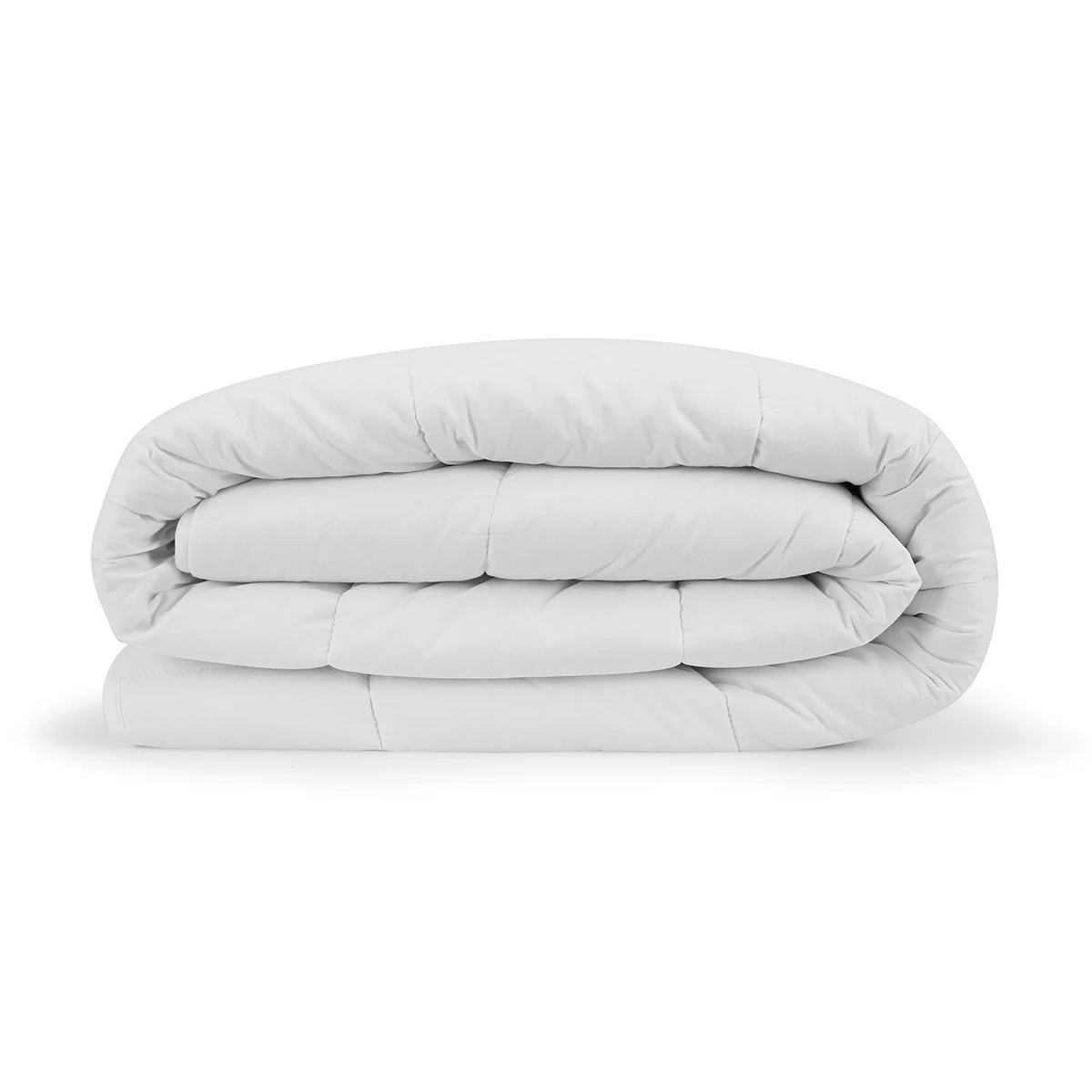 2 Medium Warmth All Seasons Wool Quilt - Queen Bed, White, 2 of 3