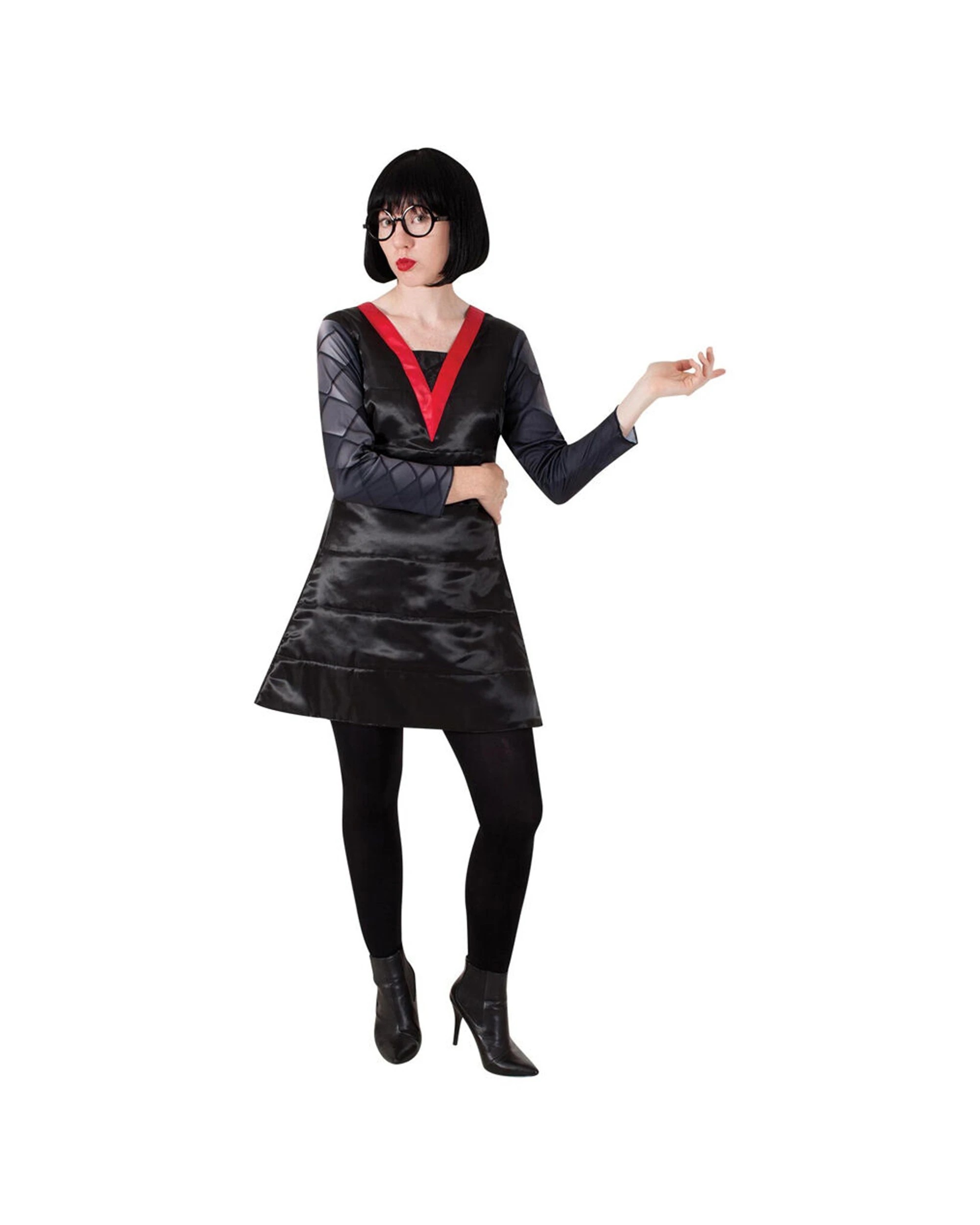 1 Disney Edna Mode Deluxe Womens Dress Up Costume Size M - Black, 1 of 3