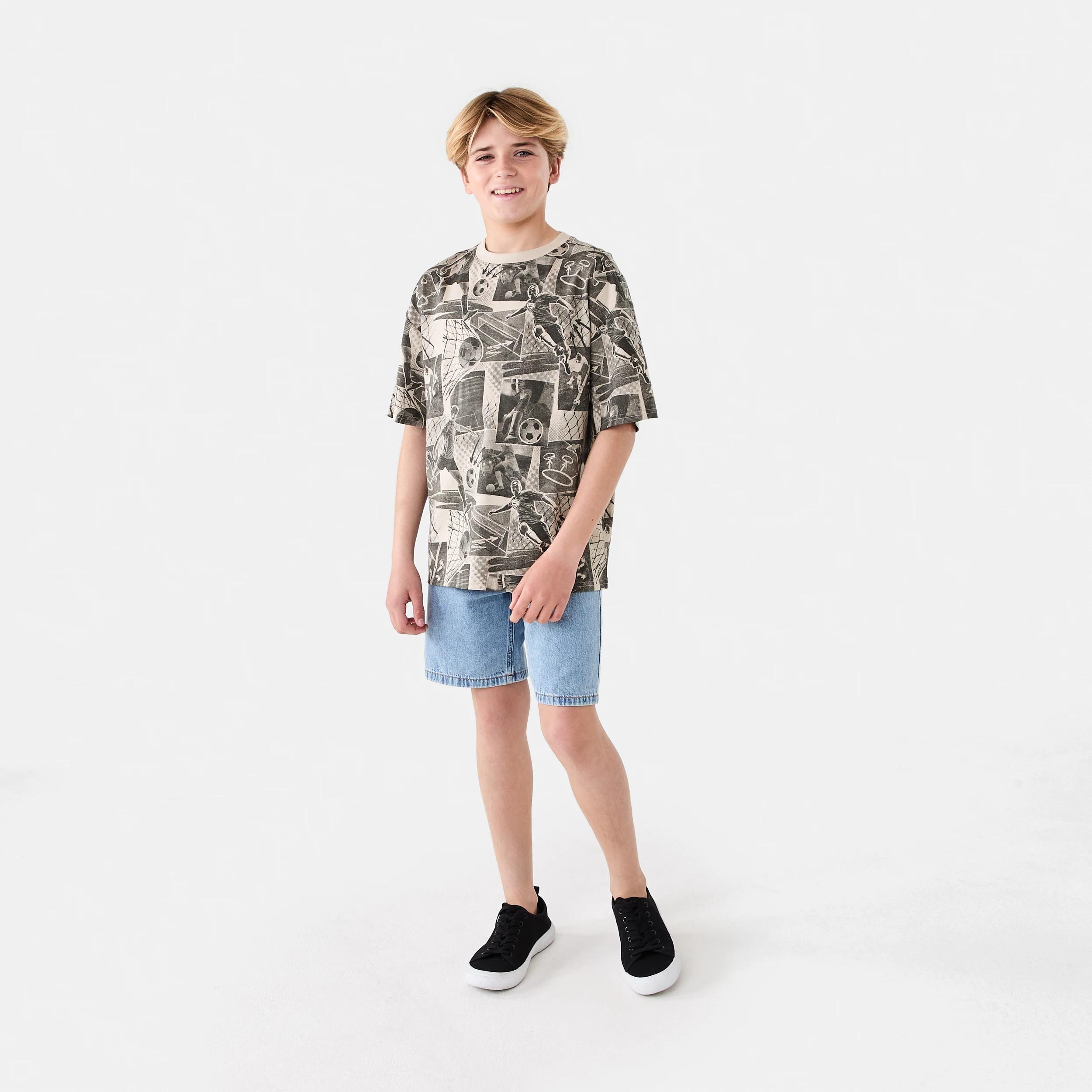 6 Short Sleeve Oversized All Over Print T-shirt Bge Sport, 6 of 7