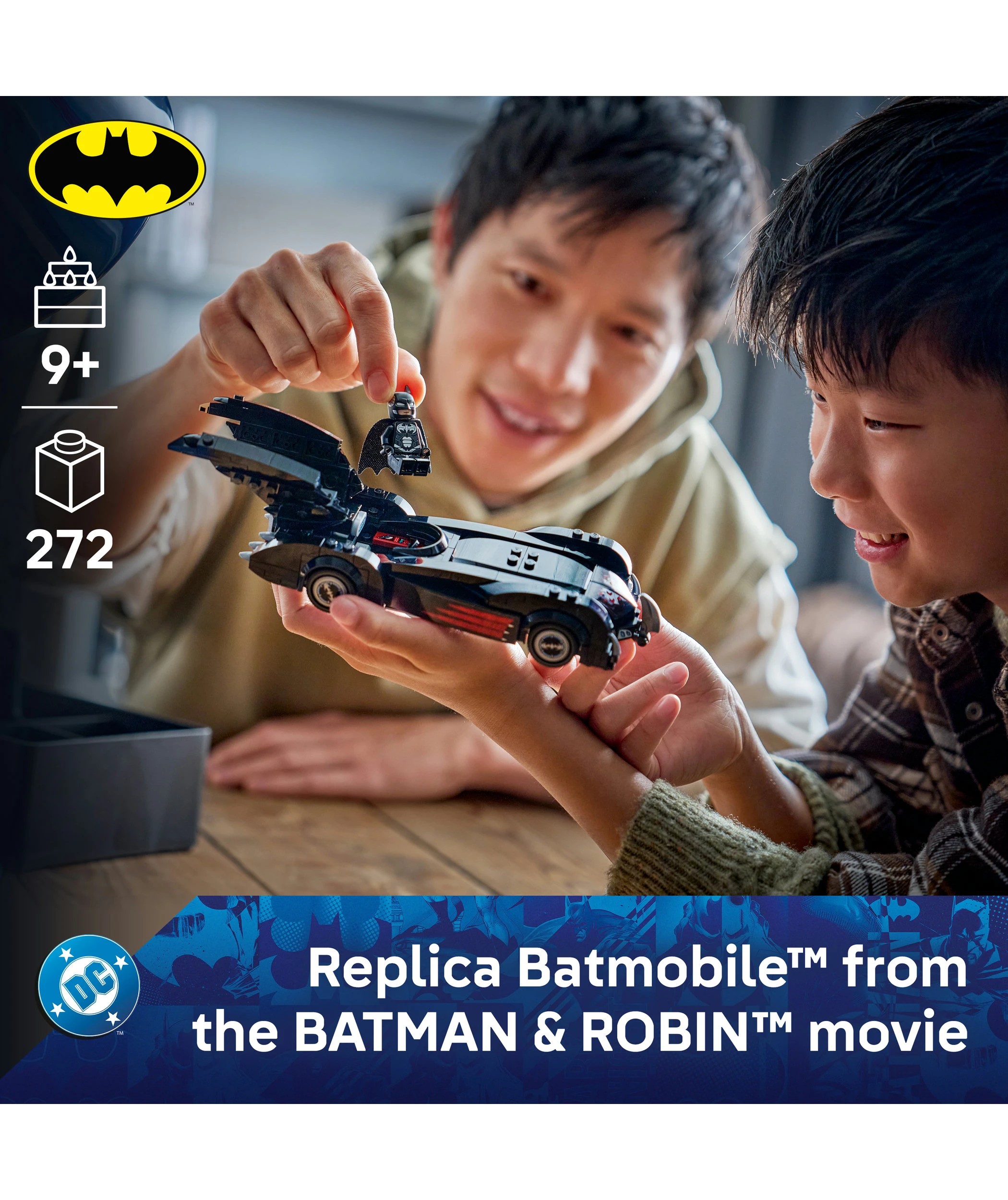 3 LEGO Super Heroes Batman & Robin Batmobile 76333, 3 of 10