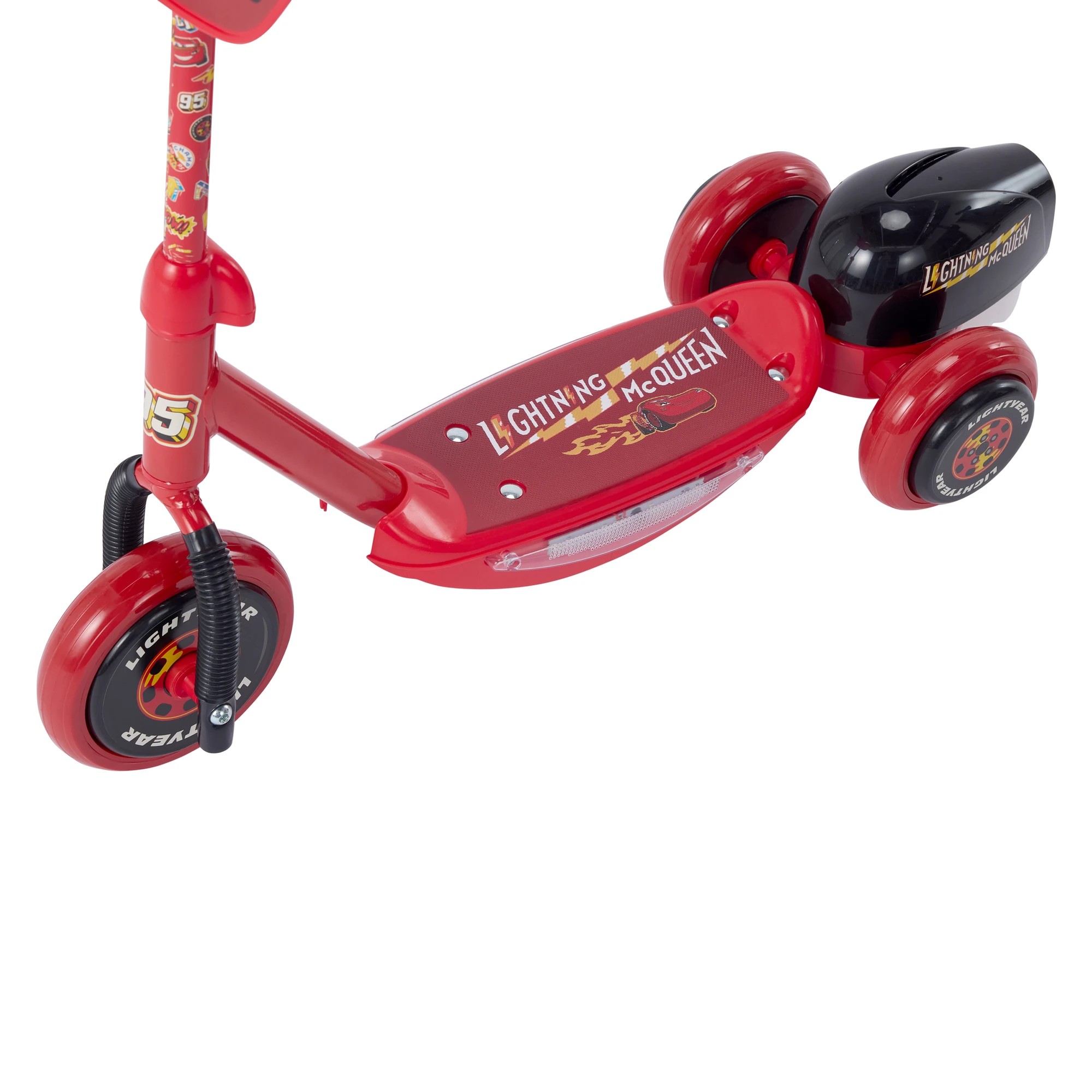 5 Disney Pixar Cars Lightning McQueen Light Up Bubble Scooter, 5 of 10