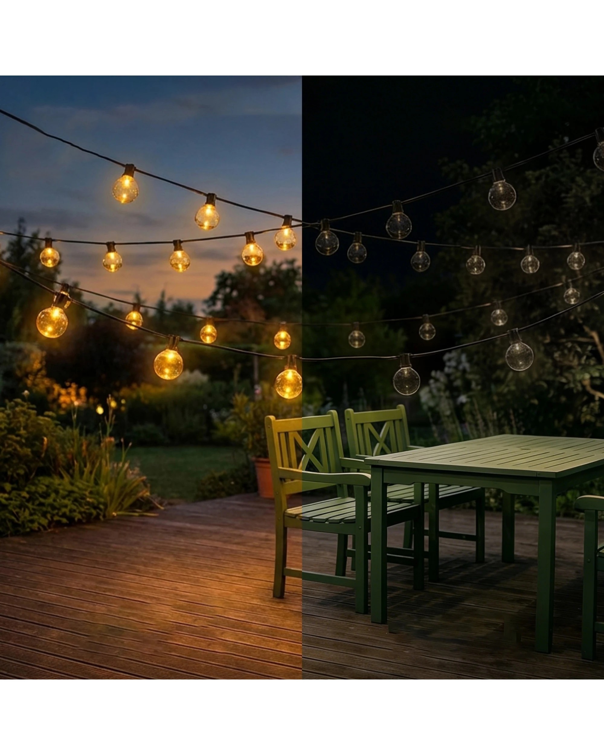 3 Advwin Outdoor Festoon String Lights Outdoor 15M Waterproof, 3 of 8
