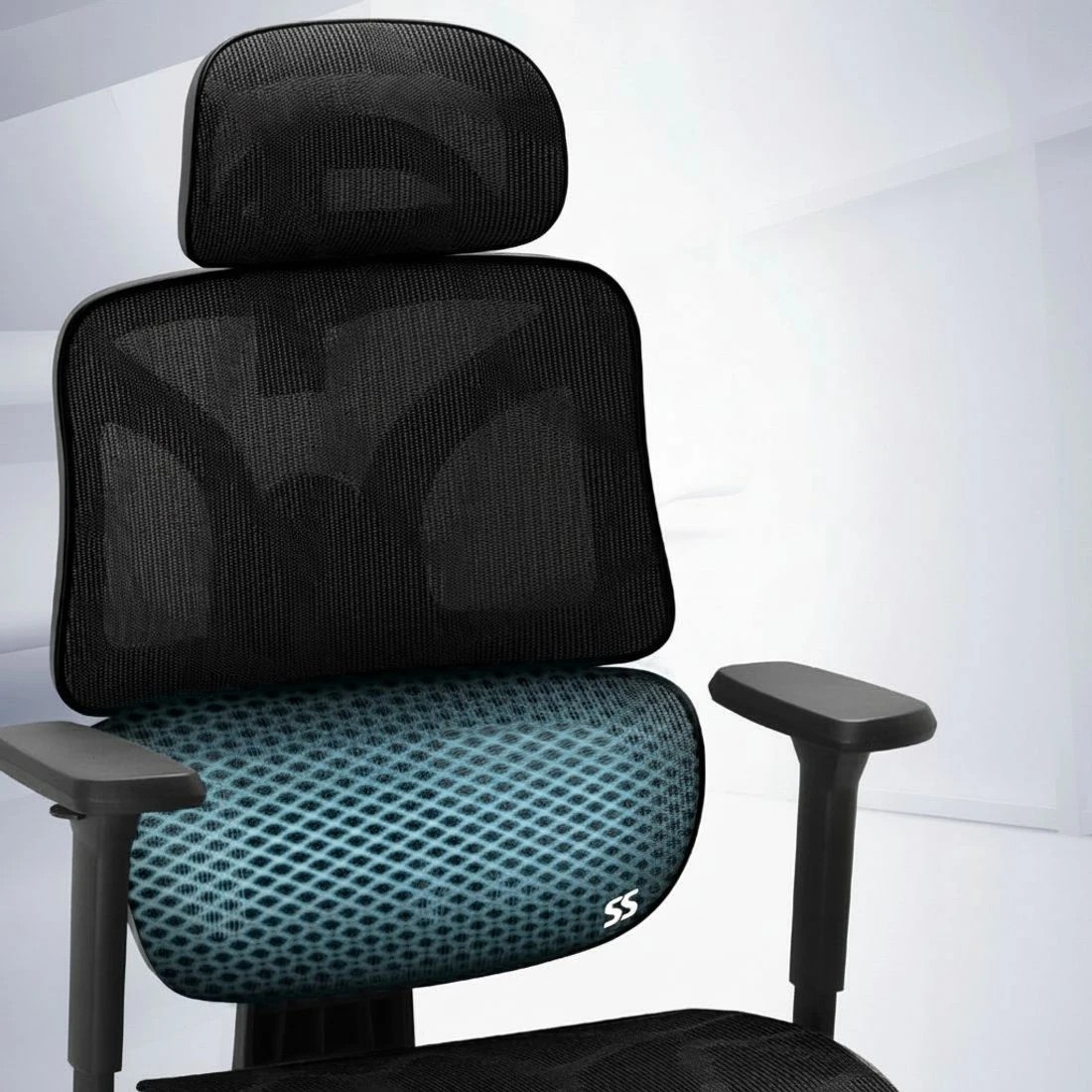 6 Artiss Ergonomic Office Chair Footrest - Black, 6 of 6