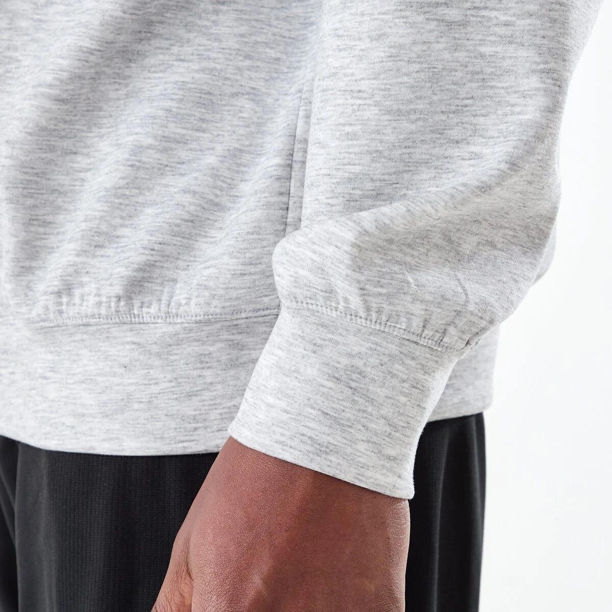 6 Active Mens Relaxed Scuba Crew Neck Sweatshirt GREY MARLE CORE, 6 of 6