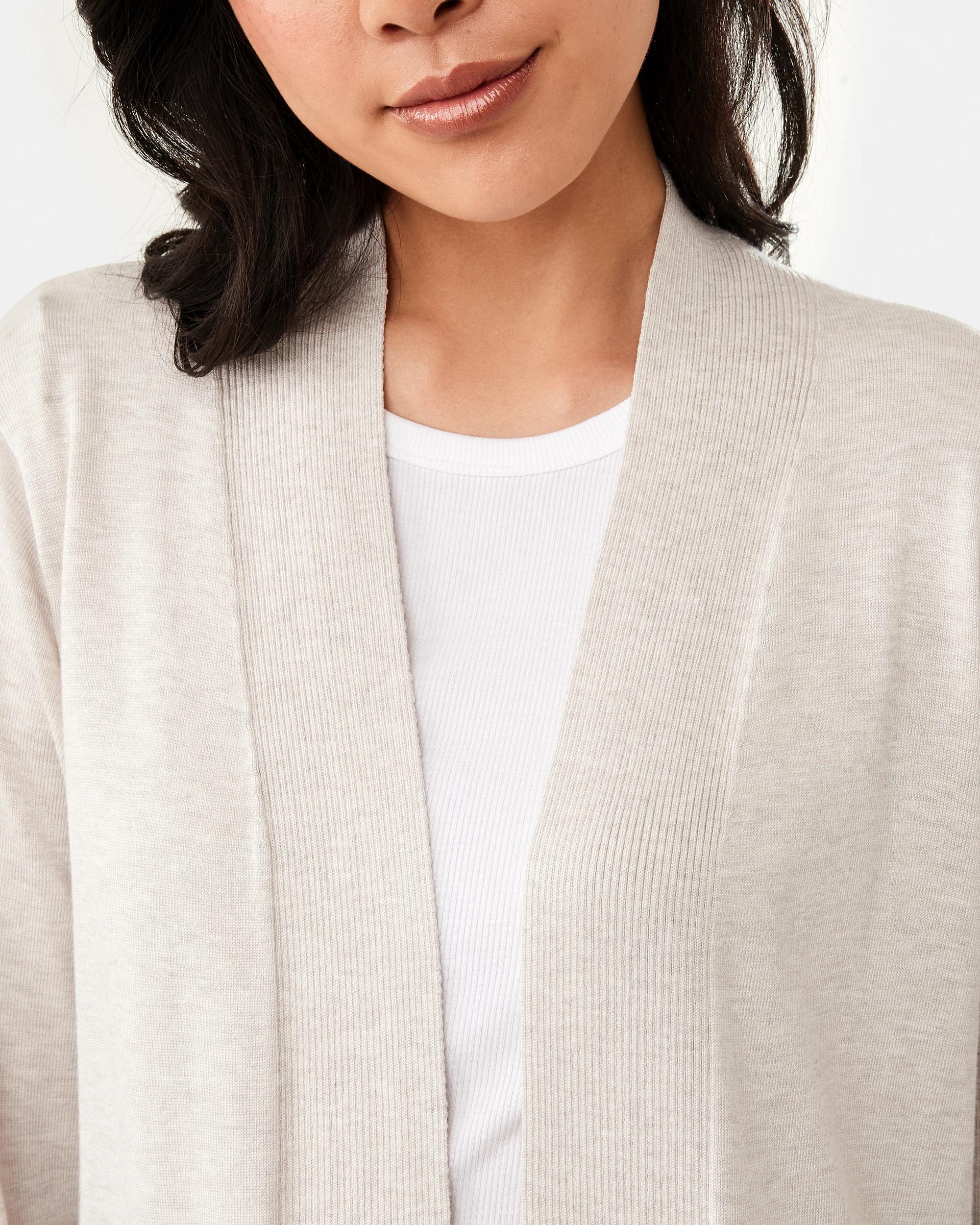 6 Edge to Edge Cardigan Bge Otml, 6 of 7