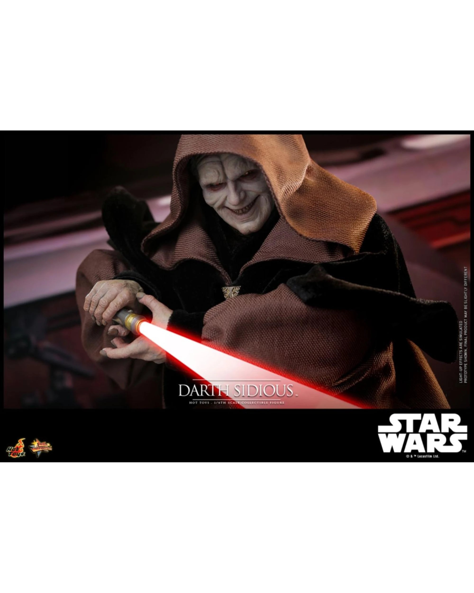 8 Hot Toys Star Wars Revenge Of The Sith Darth Sidious 1:6 Scale Collectible Action Figure, 8 of 10
