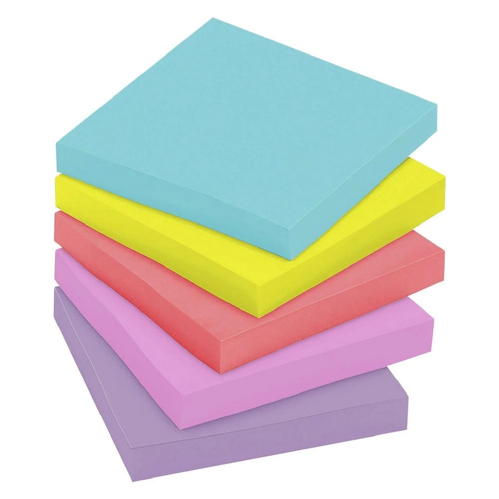 8 Post-it Super Sticky Notes 76 x 76mm Supernova Neons 24 Pack, 8 of 9