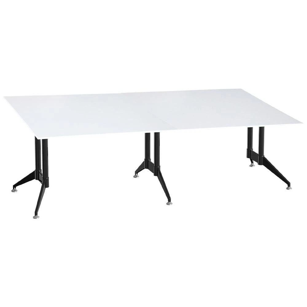 1 Stilford Professional Meeting Room Table 2400 x 1200mm White Desks, Tables and Workstations, 1 of 3