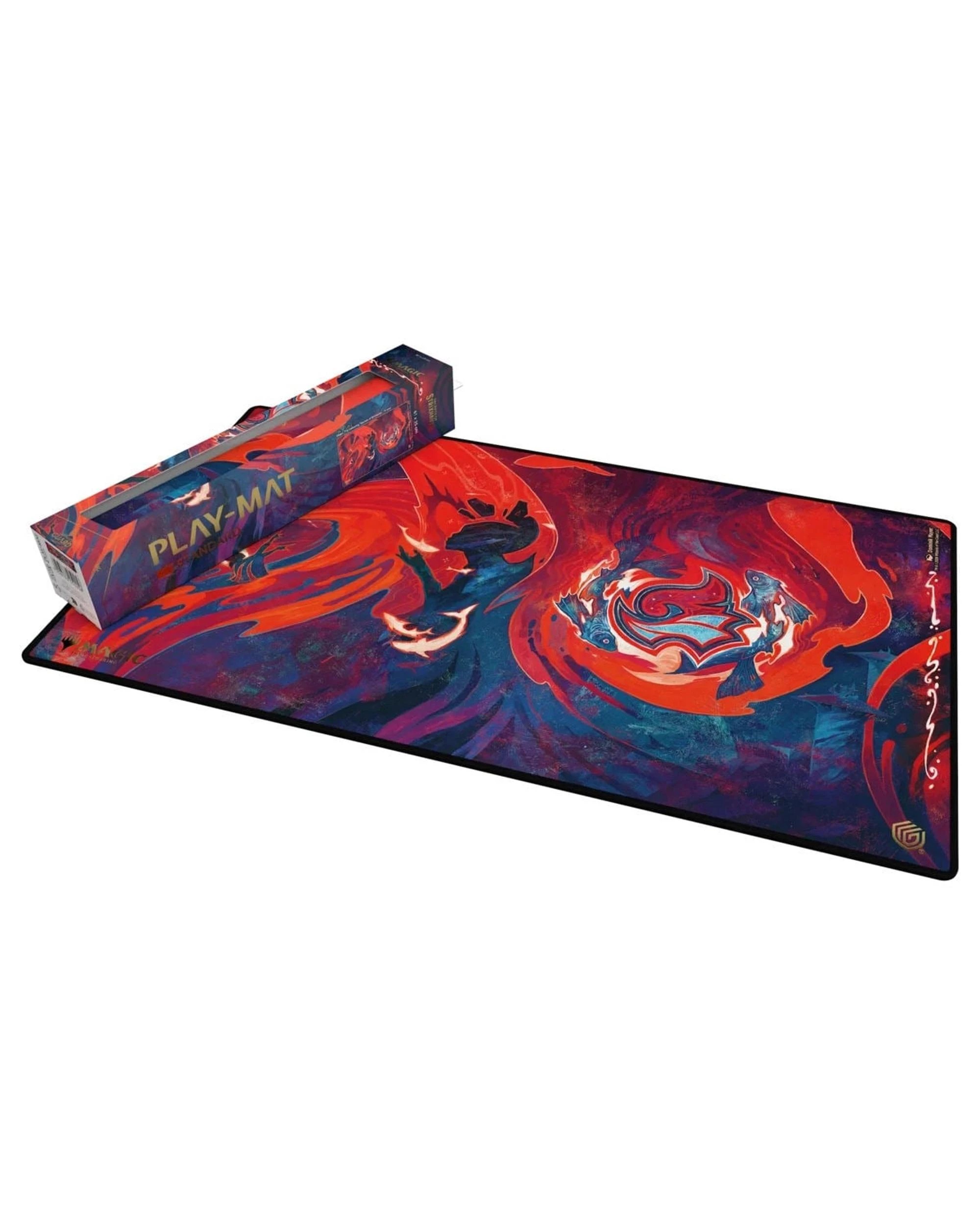 3 Ultimate Guard Magic the Gathering: Secrets of Strixhaven Prismari Playmat - Red, 3 of 3