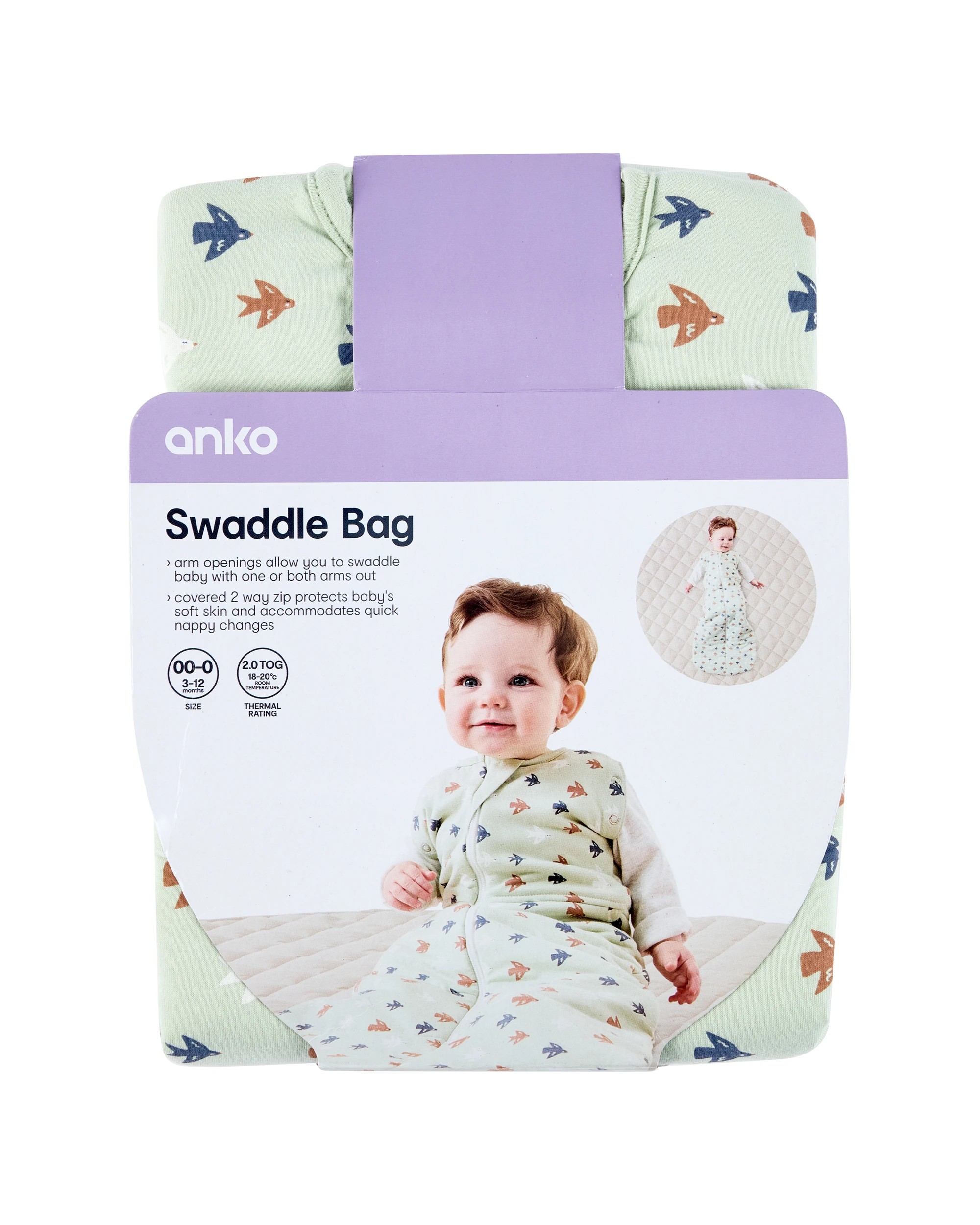 8 Swaddle Bag - Birds, 8 of 10