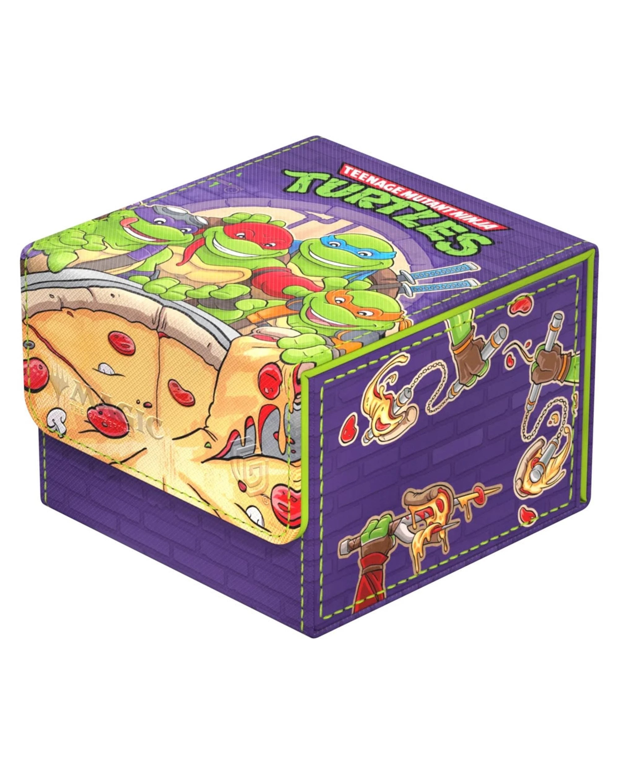 1 Ultimate Guard Magic The Gathering Teenage Mutant Ninja Turtles Sidewinder 133+ Xenoskin Pizza Box Beck Box - Purple, 1 of 10