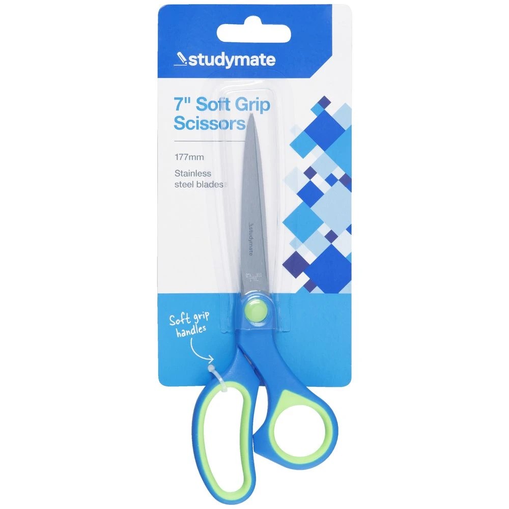 4 Studymate Soft Grip Scissors 7"/177mm, 4 of 4