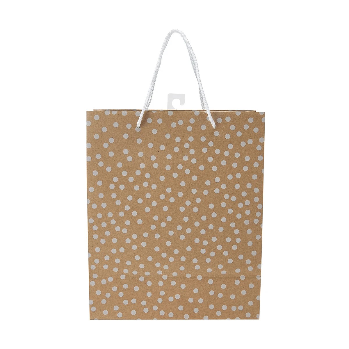 7 Kraft White Dot Gift Bag - Large, 7 of 8