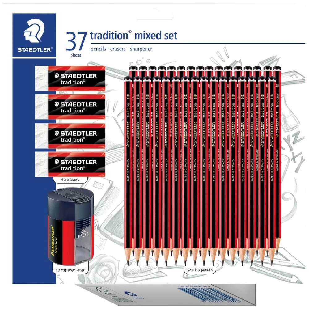 1 Staedtler Tradition Graphite Mixed Set 37 Pieces, 1 of 6