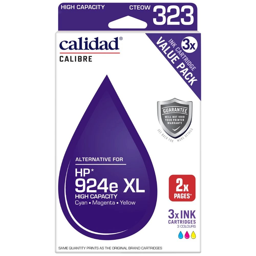 1 Calidad HP 924e XL Value Ink Cartridge 3 Colour Pack, 1 of 7