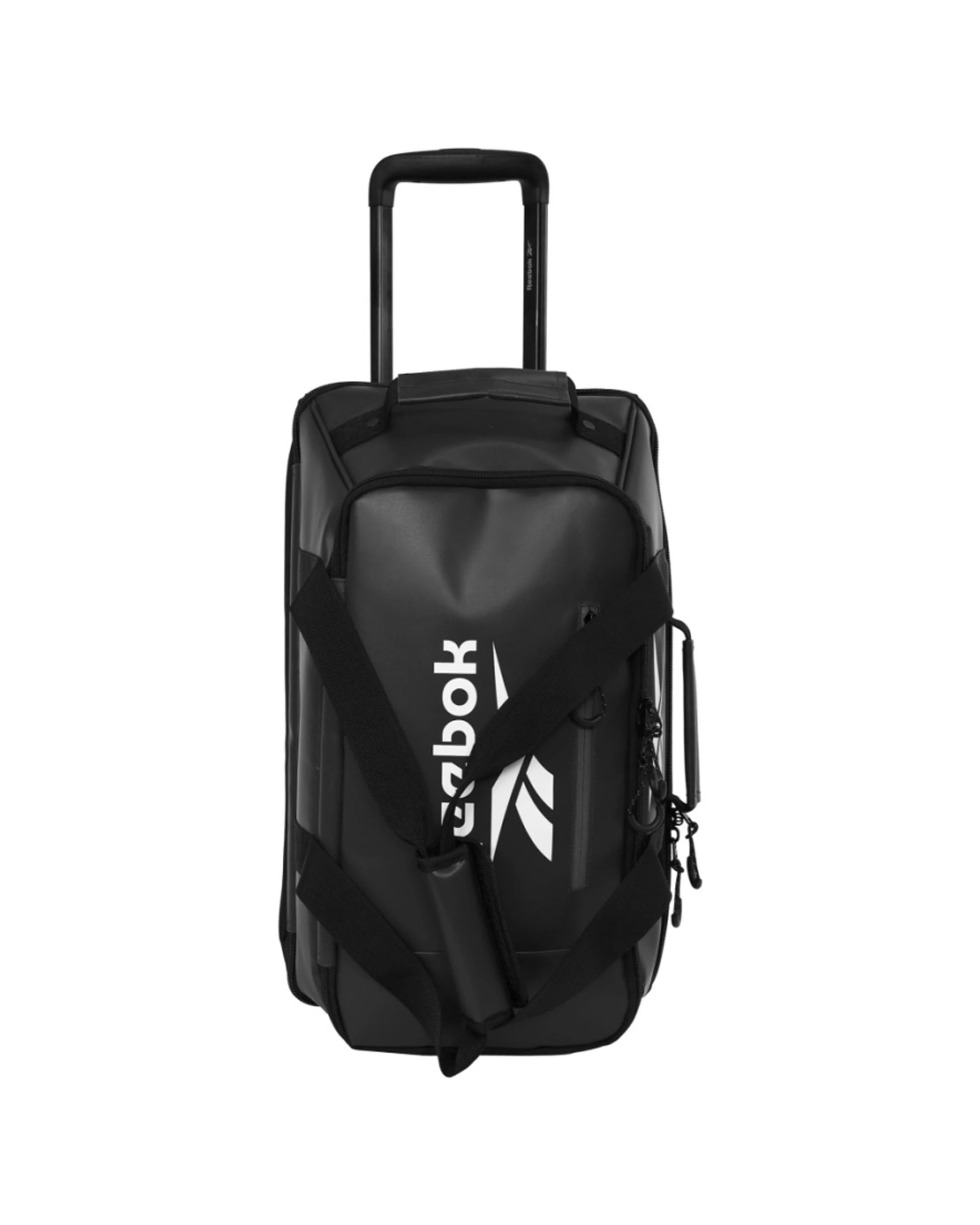 4 Reebok All Star Cabin 39L Leather Film Soft Shell Trolley Suitcase Luggage - Black, 4 of 8