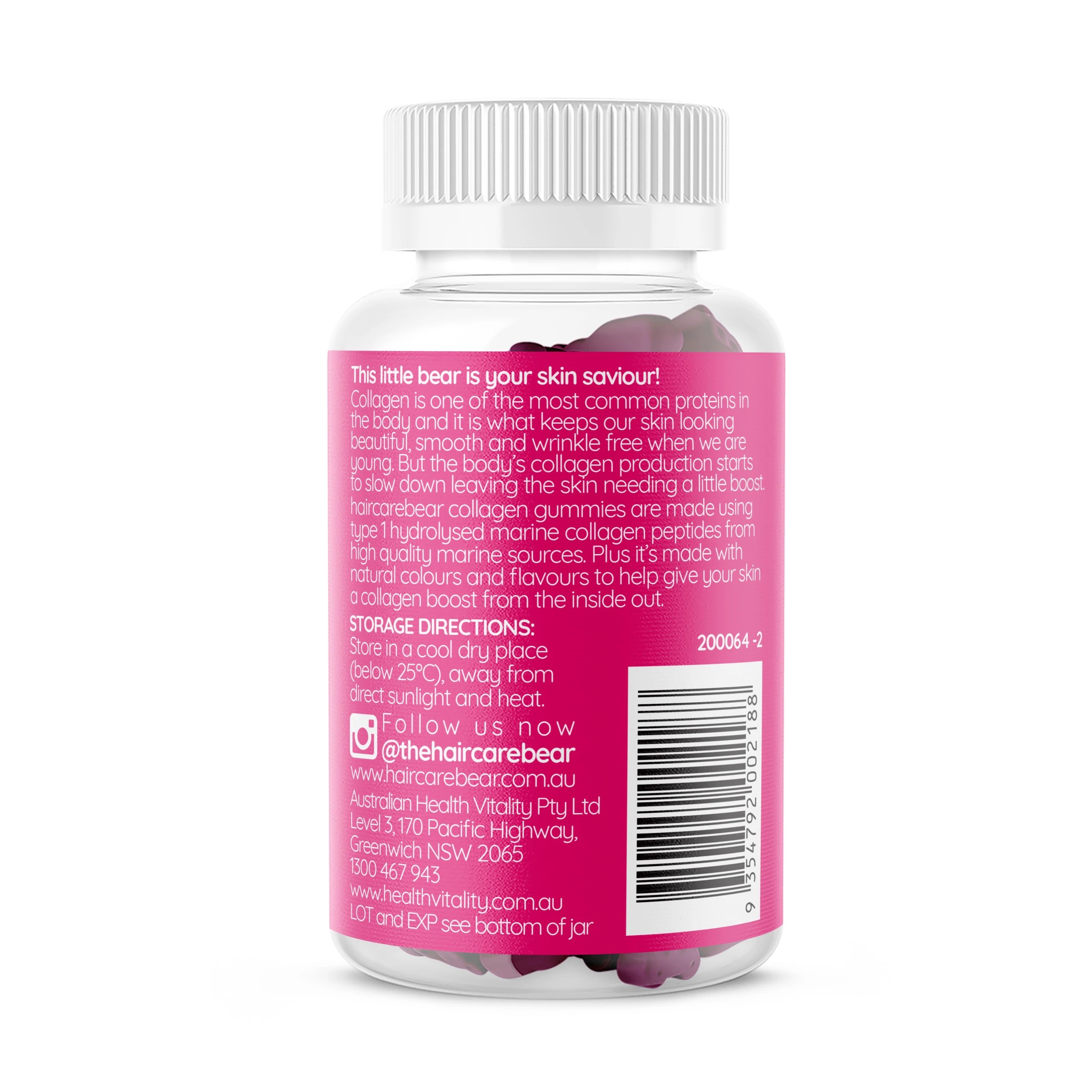 3 50 Pack Haircarebear Collagen Gummies 150g, 3 of 3