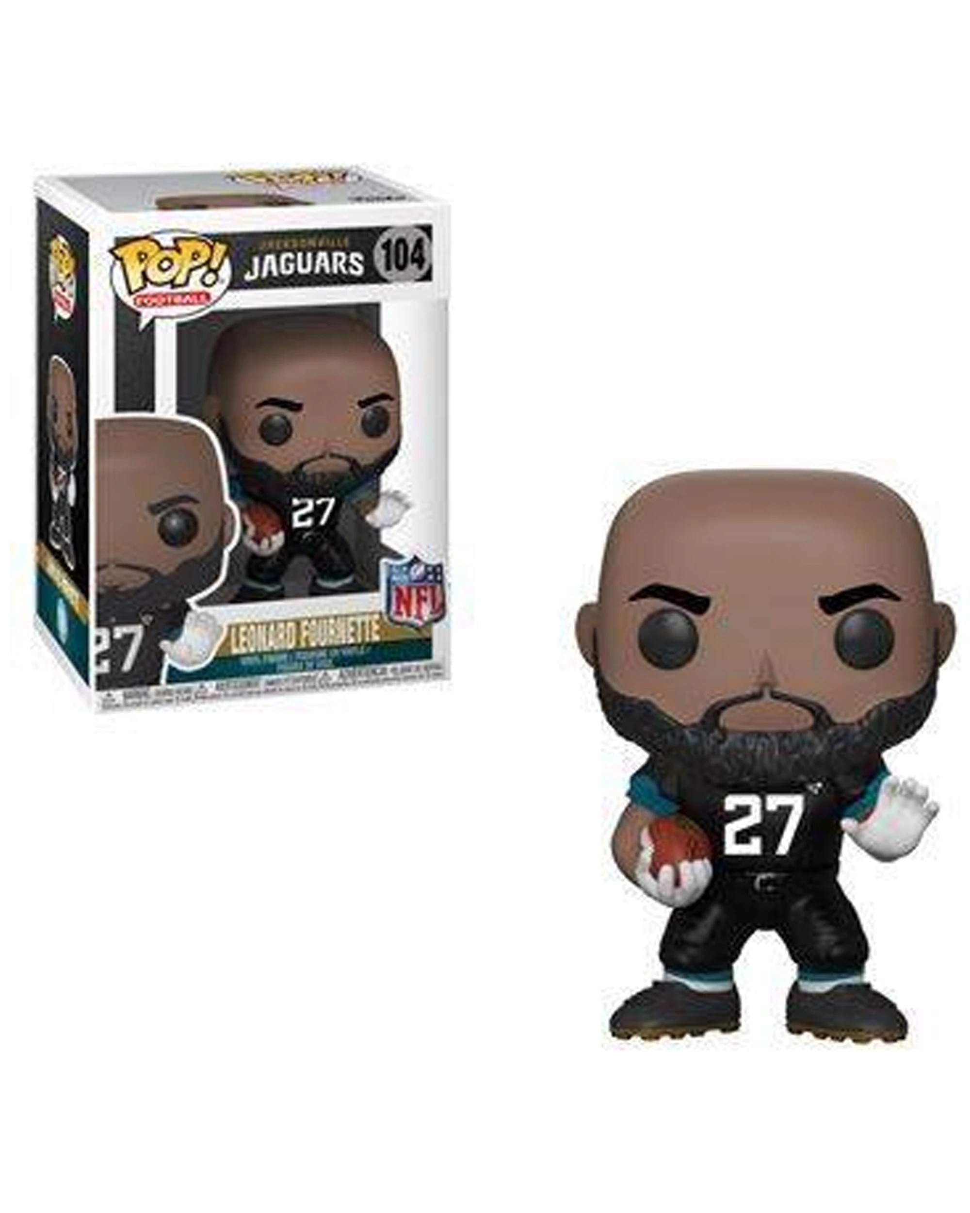 2 Pop NFL Jaguars Leonard Fournette Pop Vinyl Figure 10cm Official Collectible - Plain, 2 of 3