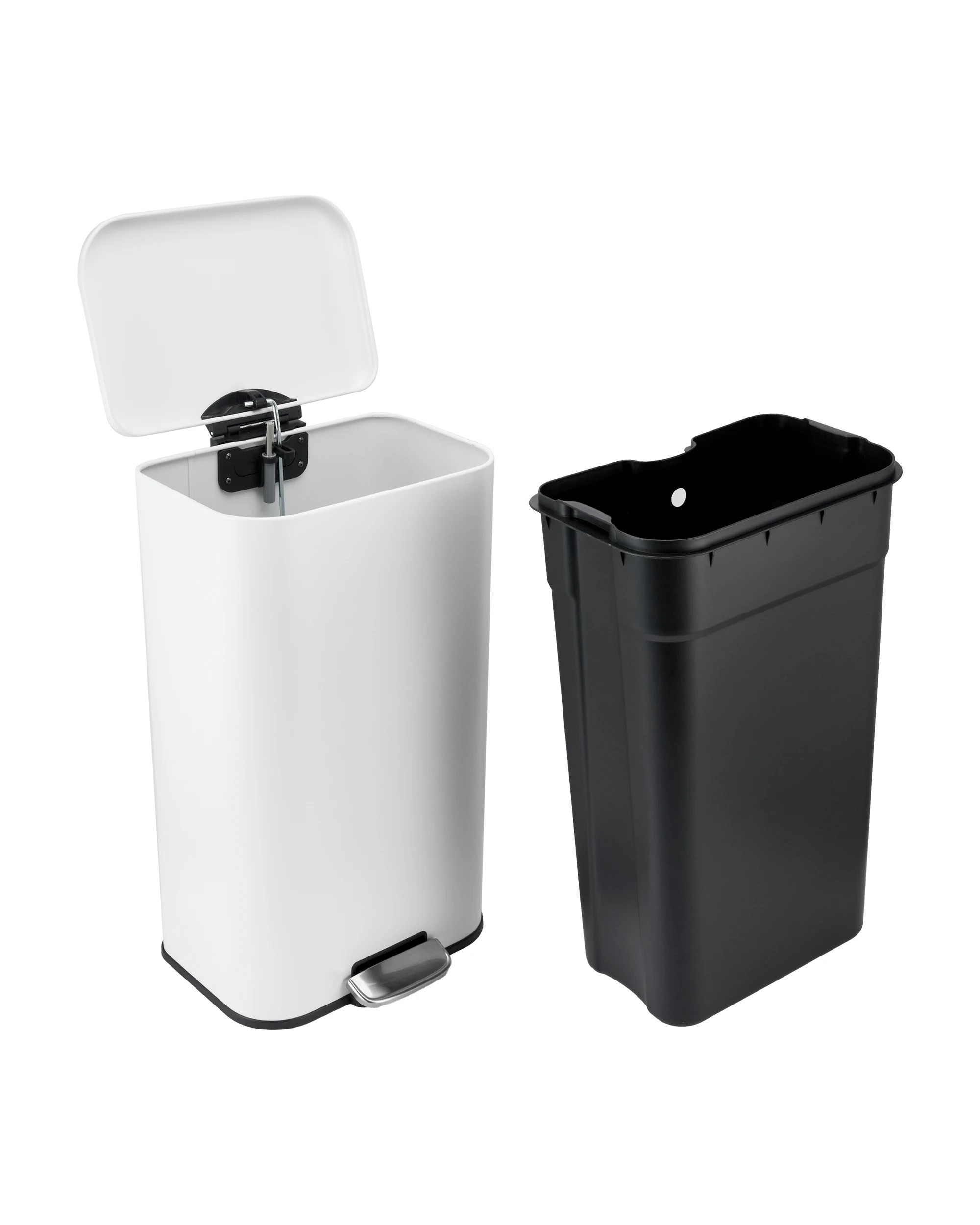 4 30L Pedal Bin - White, 4 of 8