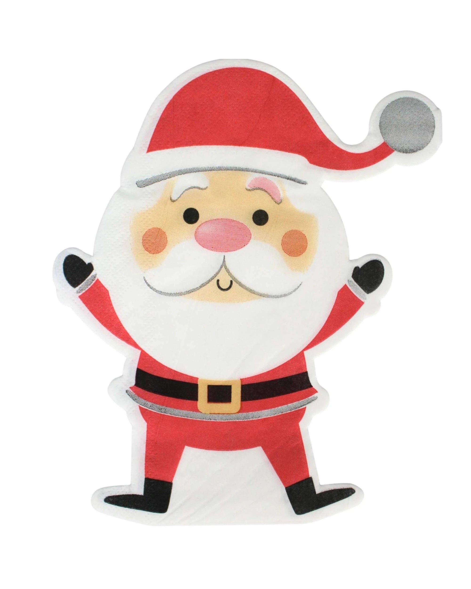 5 Artwrap Christmas Shape Cut Paper Napkins Serviettes - Assorted, 5 of 5
