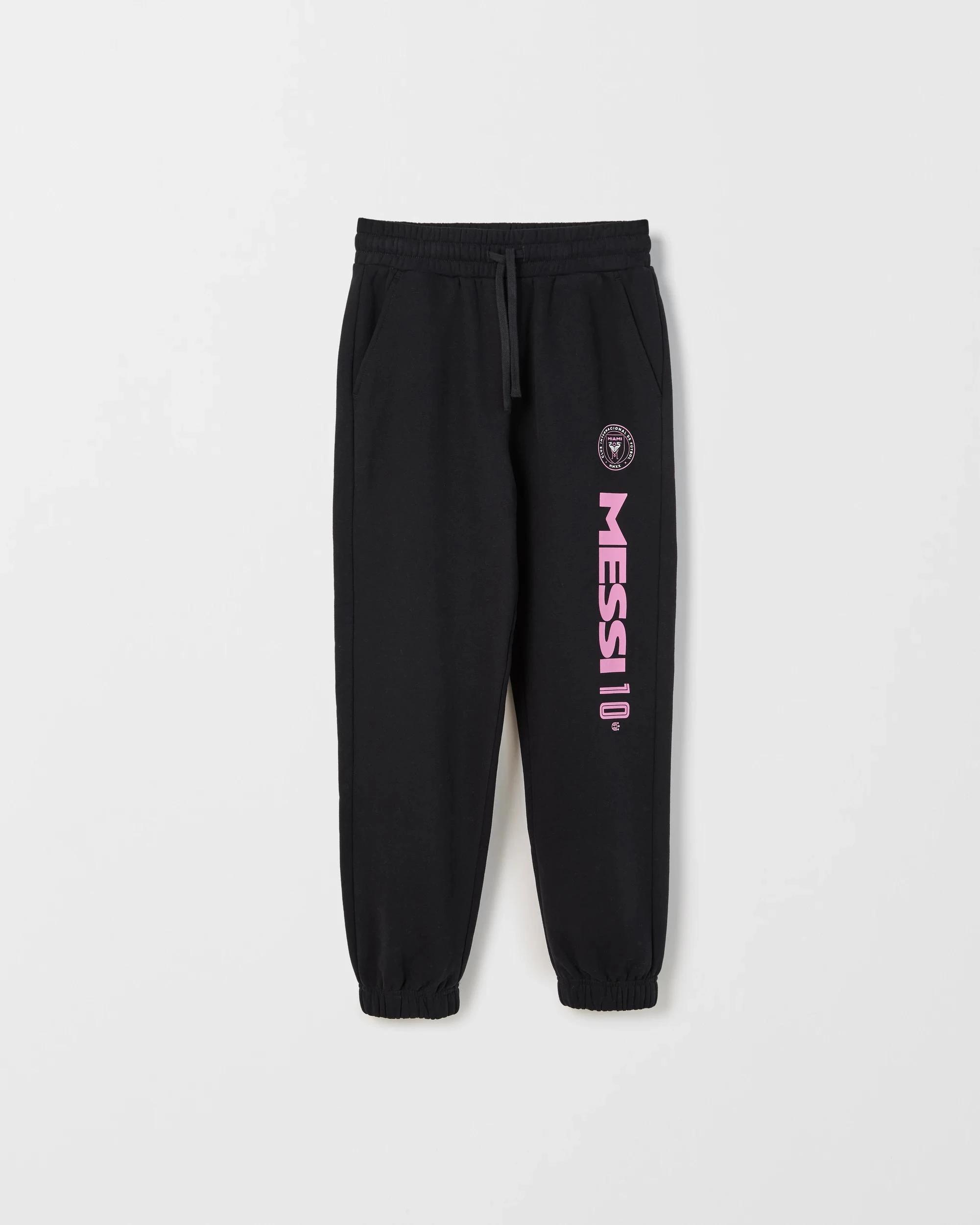 1 Messi Australian Cotton Blend Oversized Trackpants BLACK, 1 of 1