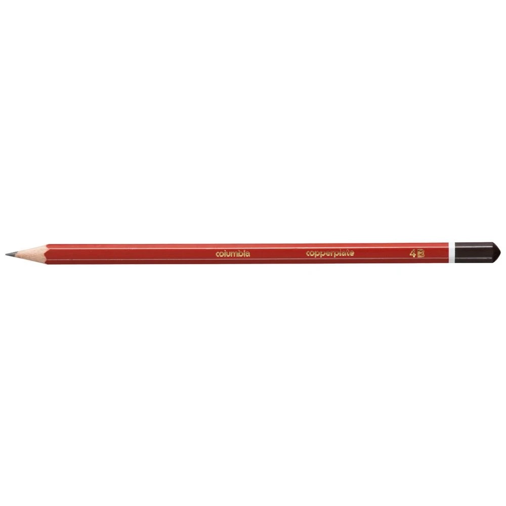 1 Columbia Copperplate Hexagonal Graphite Pencil 4B, 1 of 3