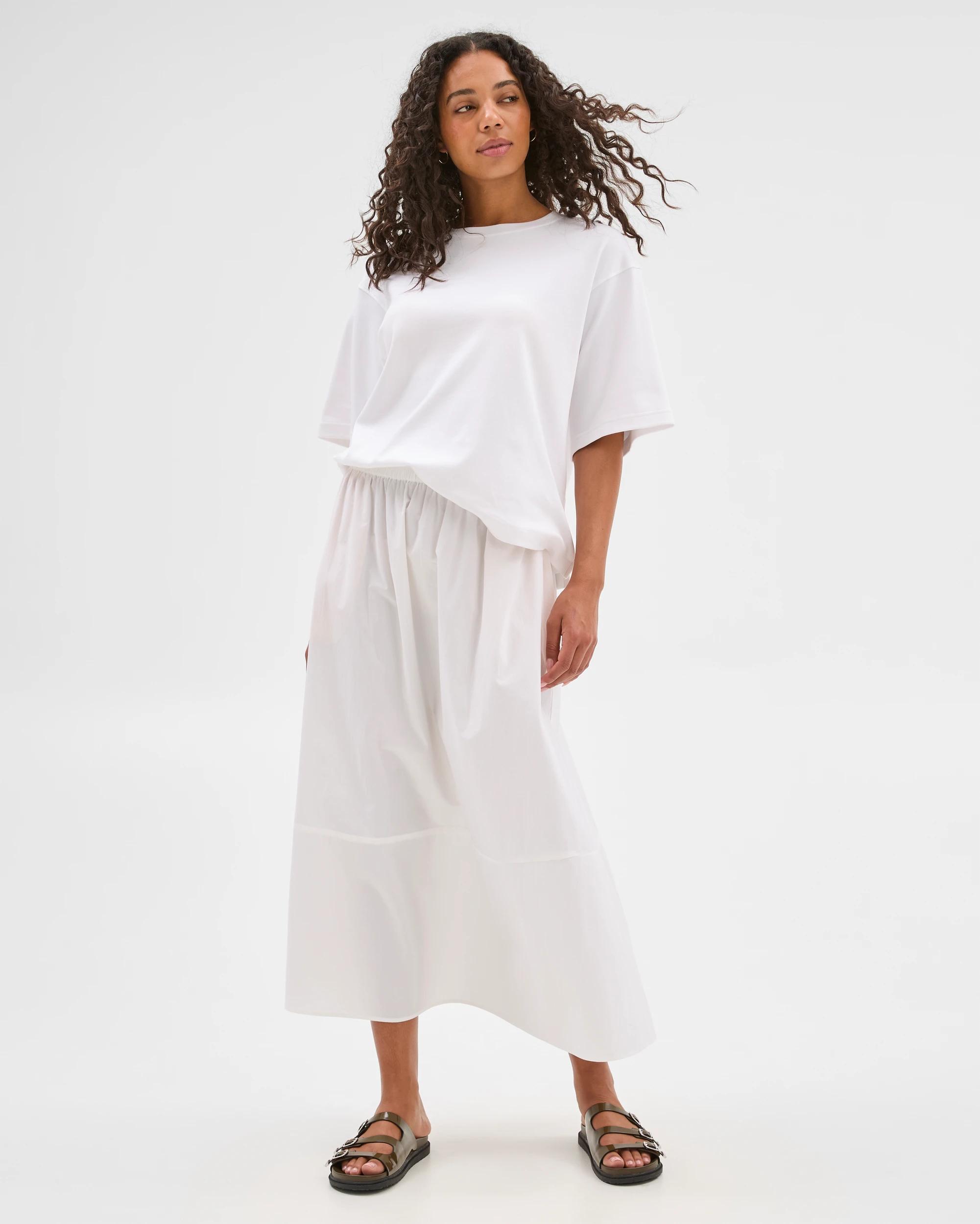 2 Target Australian Cotton Poplin Cocoon Skirt White, 2 of 6