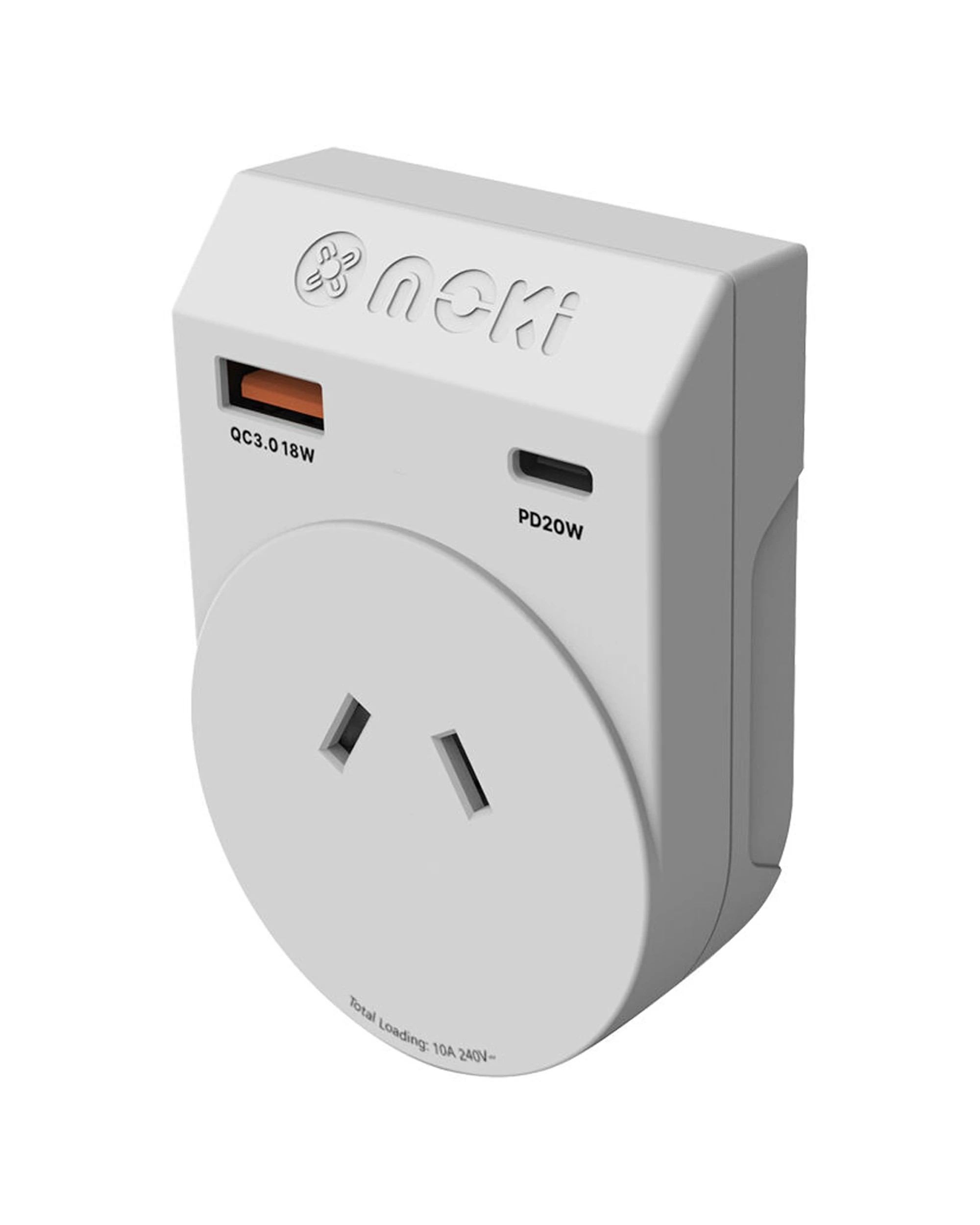4 Moki 2PK Travel Adaptor Plus Outbound AUSNZ to Japan with Type C and USB A - White, 4 of 4