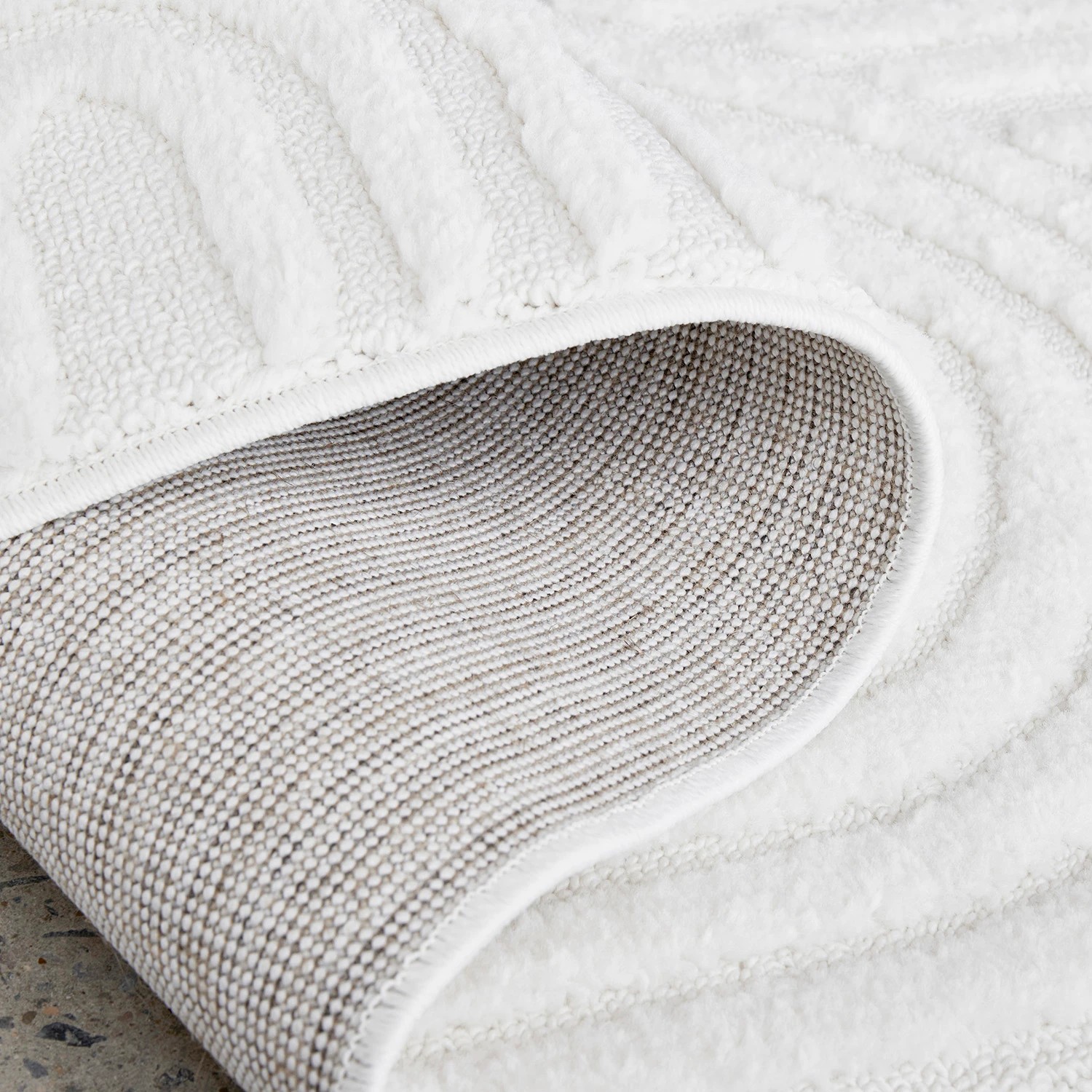 6 Common Ground Rugs Safflower Dior 300x80cm Runner - Medium Pet Friendly Power Loomed Rug - White, 6 of 7