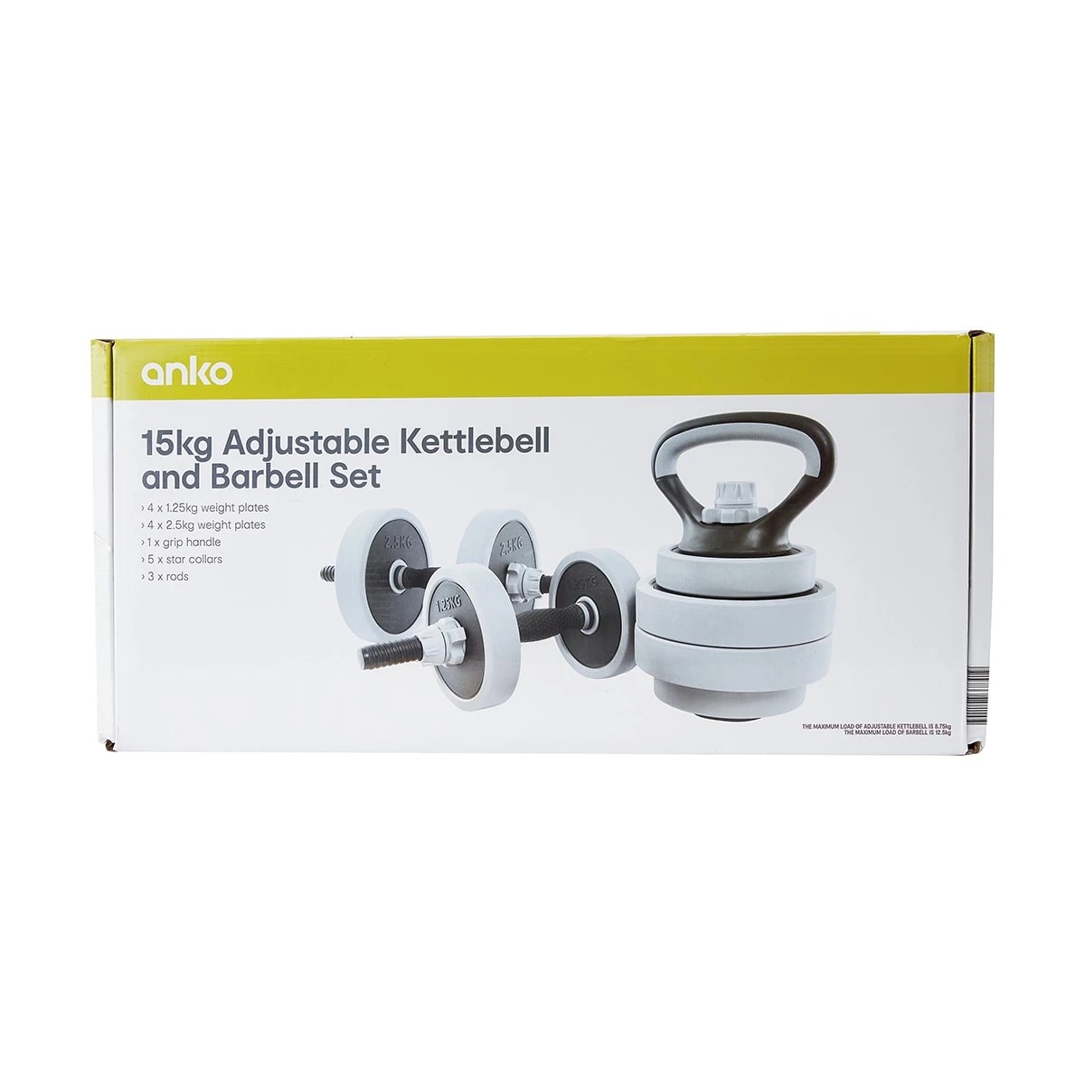 9 15kg Adjustable Kettlebell and Dumbbell Set, 9 of 10