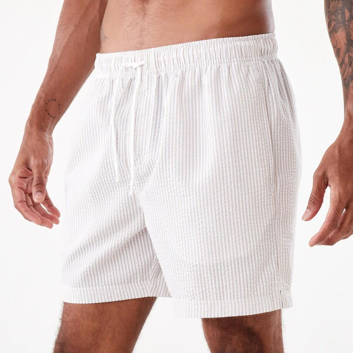 2 Seersucker Boardshorts Bge Strp, 2 of 7