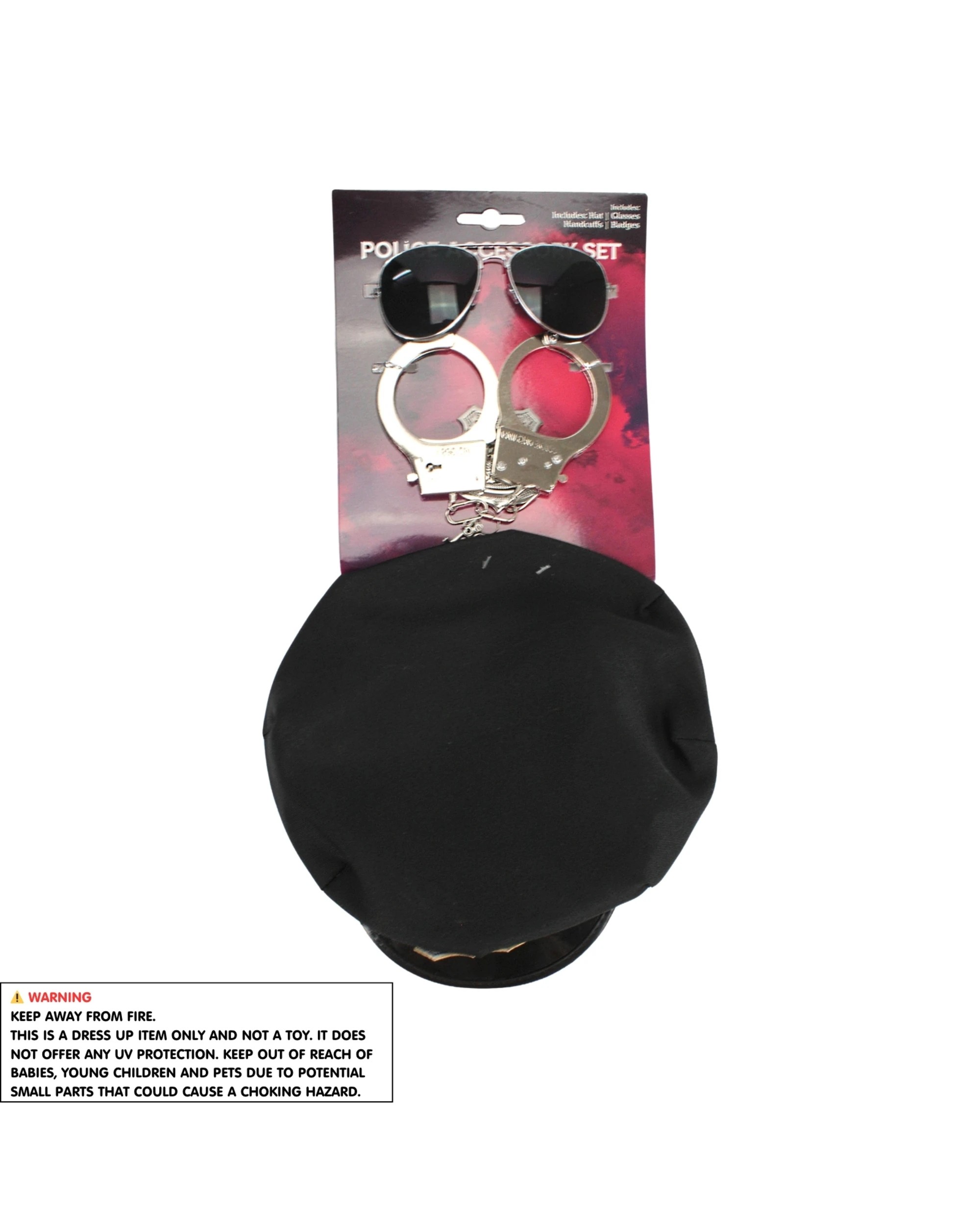 2 Uncle Bills Police Officer Costume Accessory Set - Black, 2 of 2