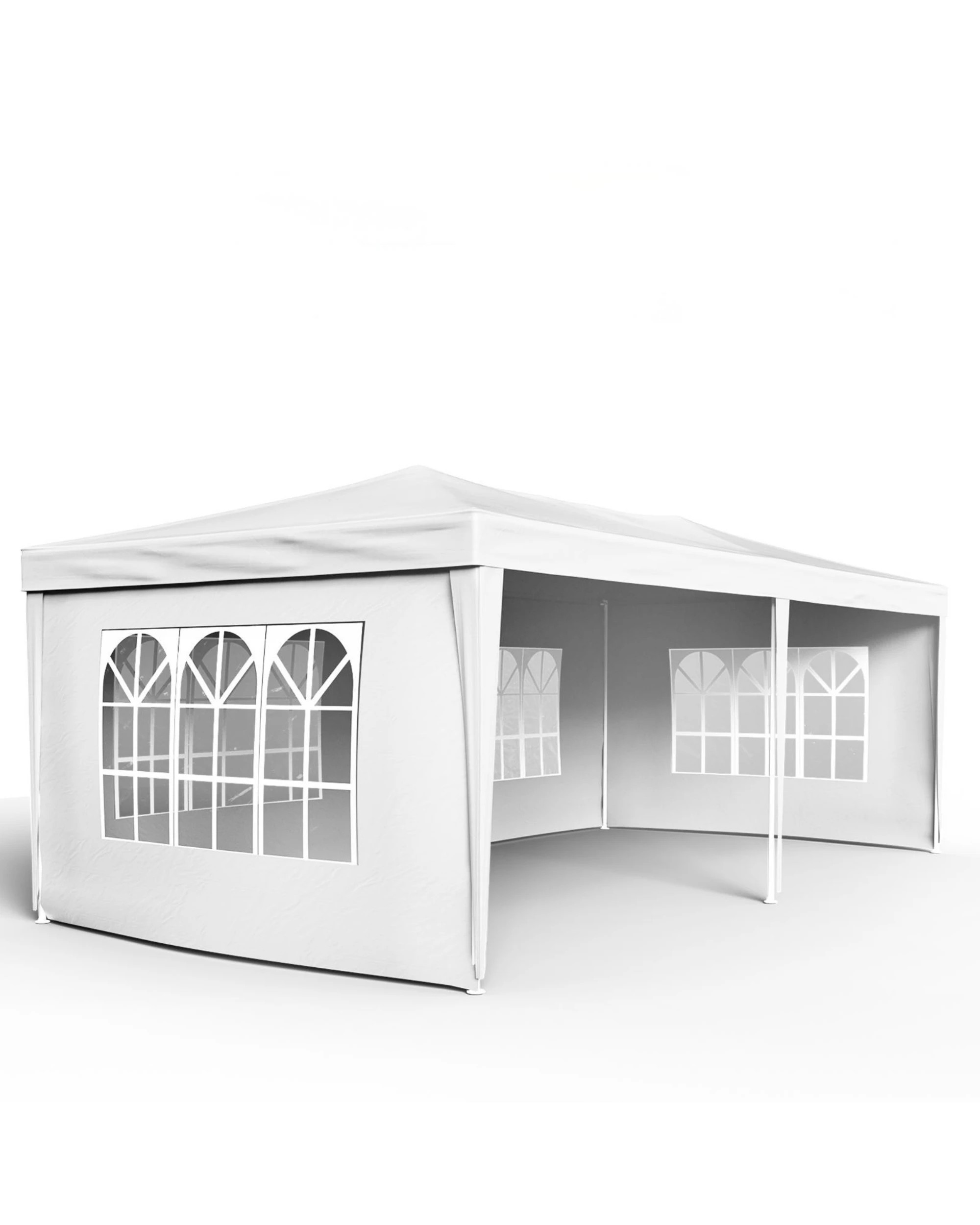 3 Advwin 3x6m Marquee Gazebo Outdoor Wedding Canopy Tent - White, 3 of 7