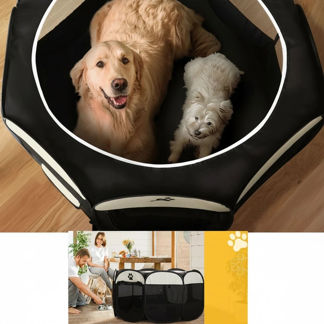 4 i.Pet Dog Playpen Tent Pet Crate Fence 3XL Enclosure - Multi, 4 of 6