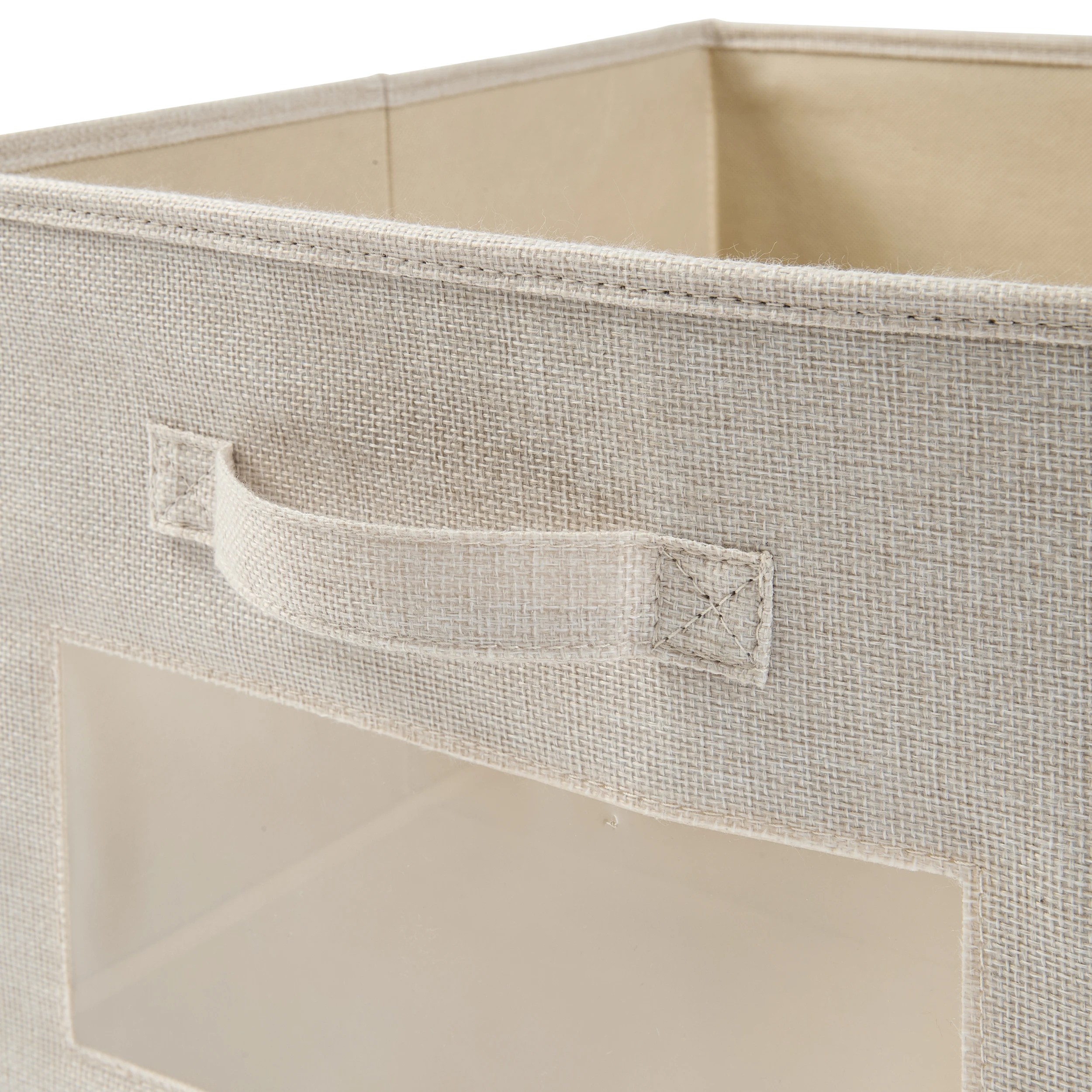 7 Linen Look Box with Window, 7 of 8